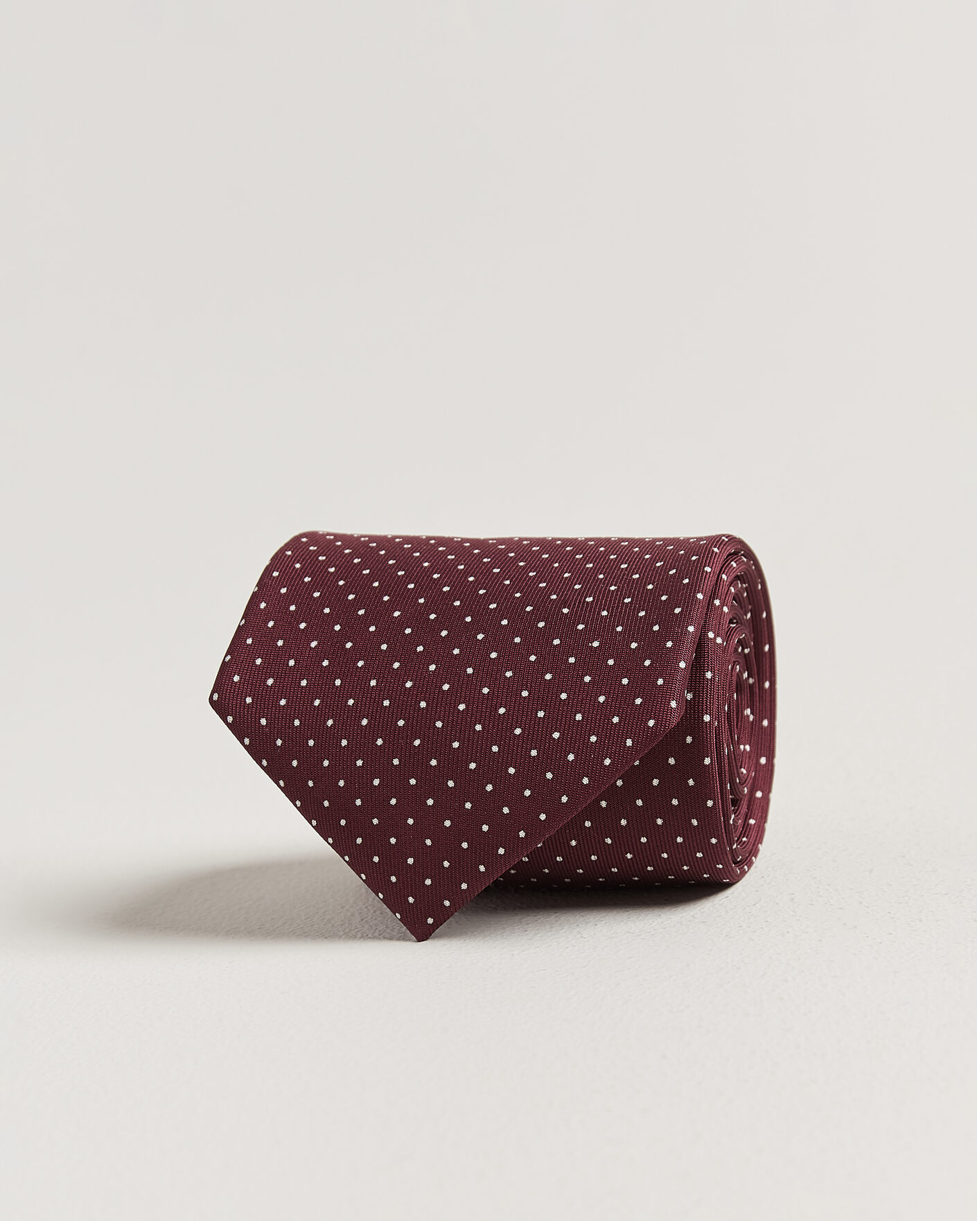 Uomini | Cravatte | E. Marinella | 3-Fold Printed Silk Tie Burgundy