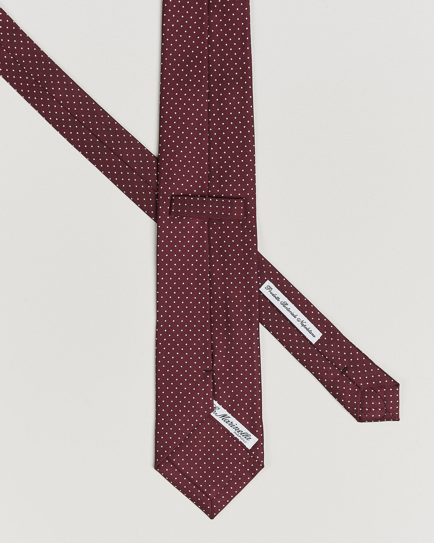 Uomini | Cravatte | E. Marinella | 3-Fold Printed Silk Tie Burgundy