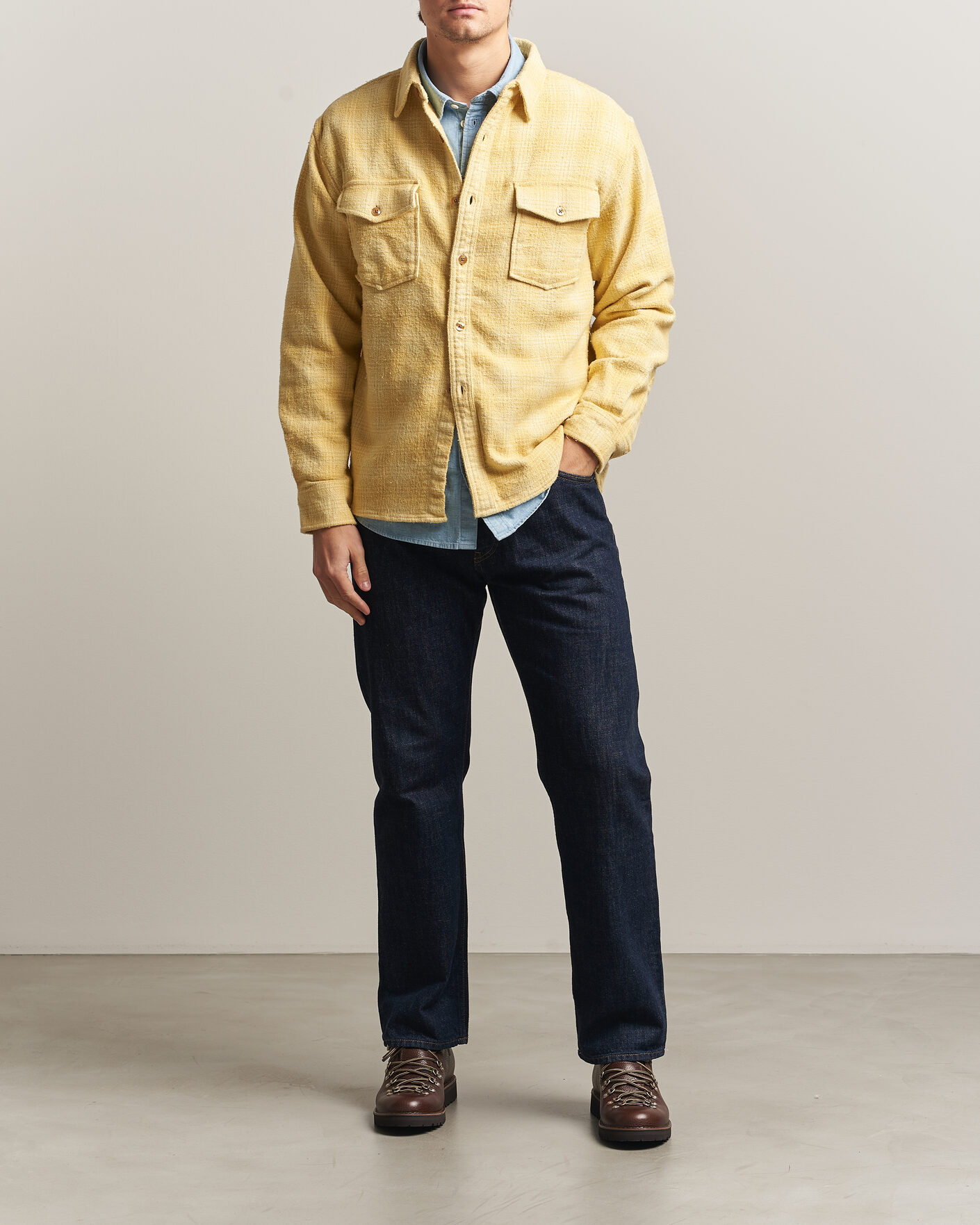 Uomini | Camicie | Pendleton | Big Pocket Shirt Cream Shadow