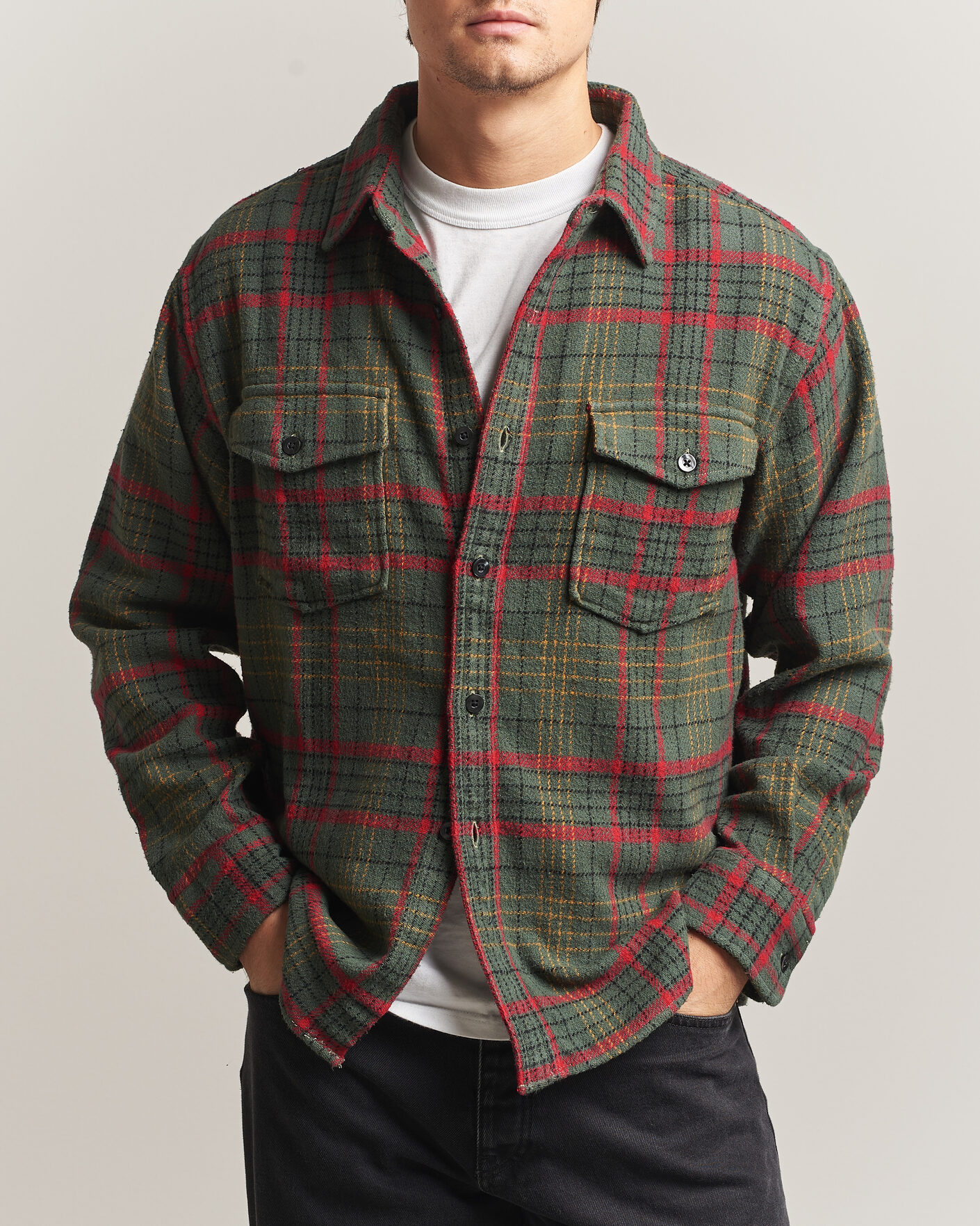 Uomini | Camicie | Pendleton | Big Pocket Shirt Green