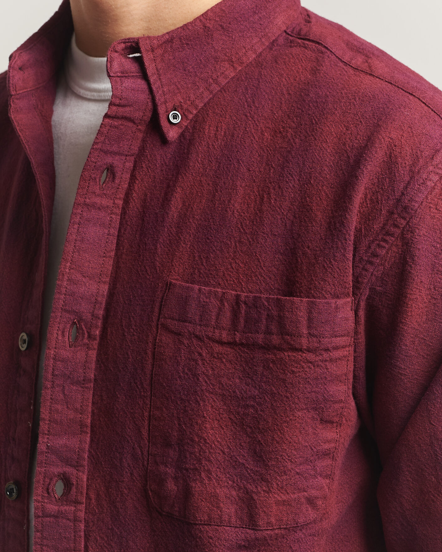 Uomini | Camicie | Pendleton | Flannel Button Down Shirt Maroon Plaid