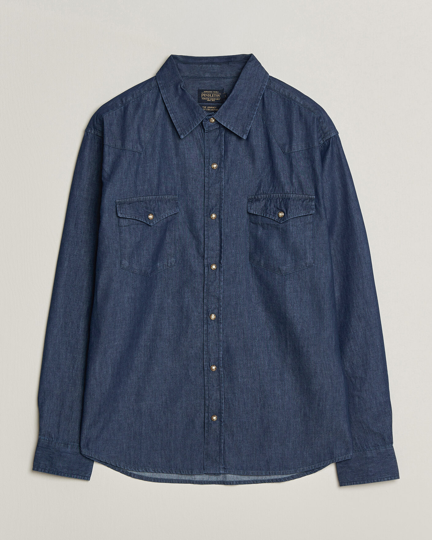 Uomini | Camicie | Pendleton | Chandler Western Shirt Indigo Chambray