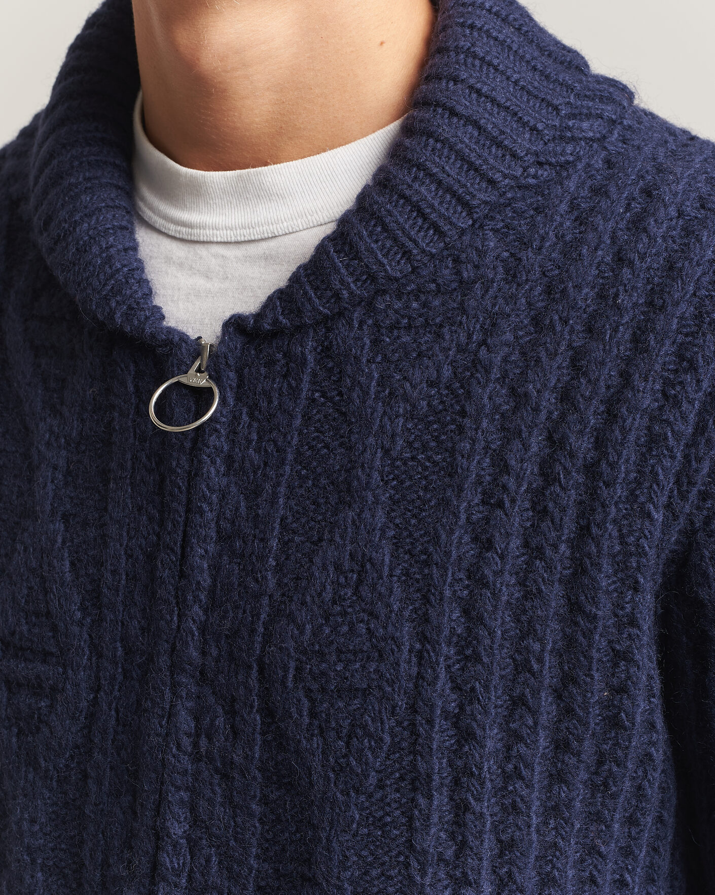 Uomini | Maglieria | Pendleton | Hoop Zip Cardigan Navy