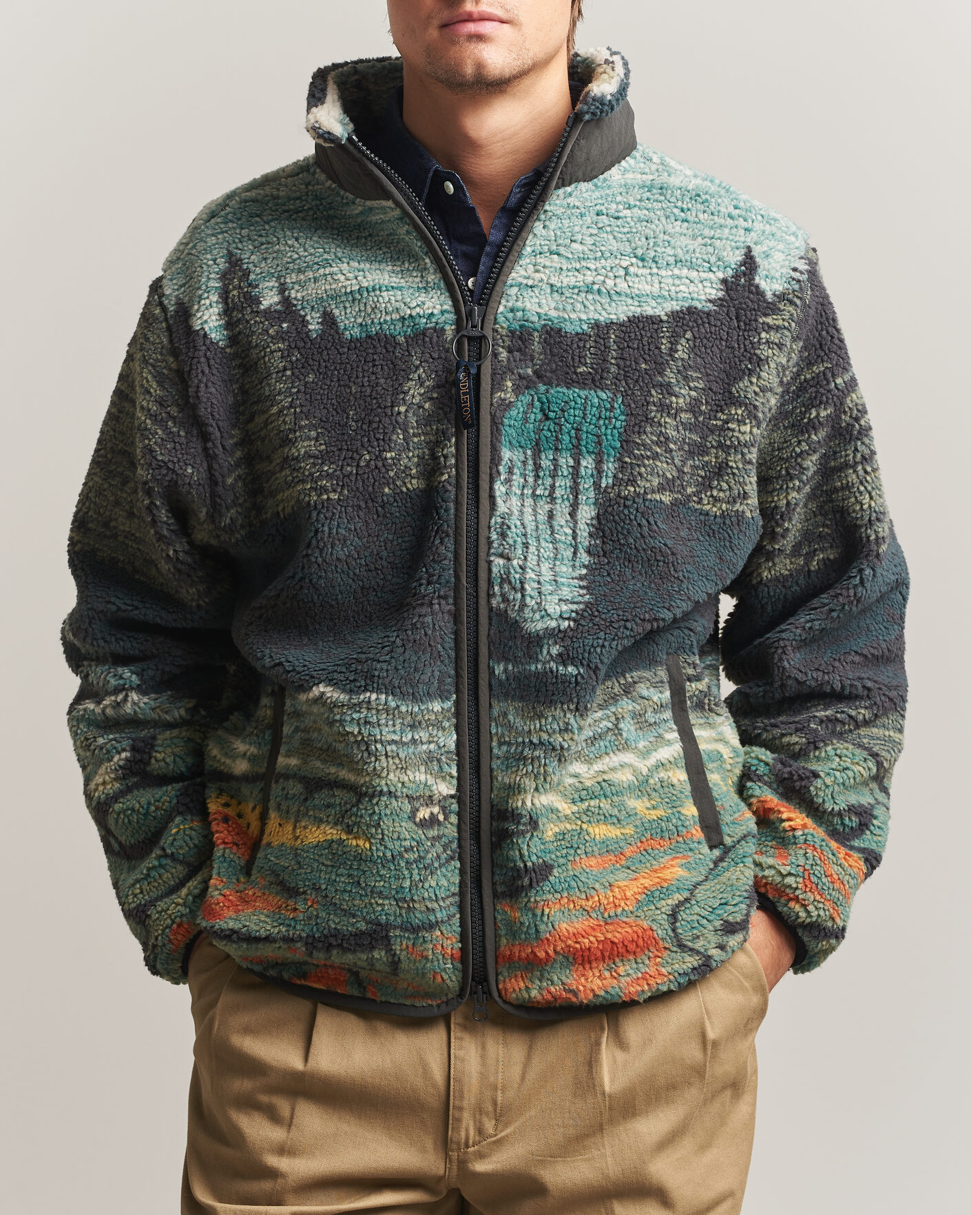 Uomini | Maglieria | Pendleton | Jacquard Sherpa Fleece Salmon Falls