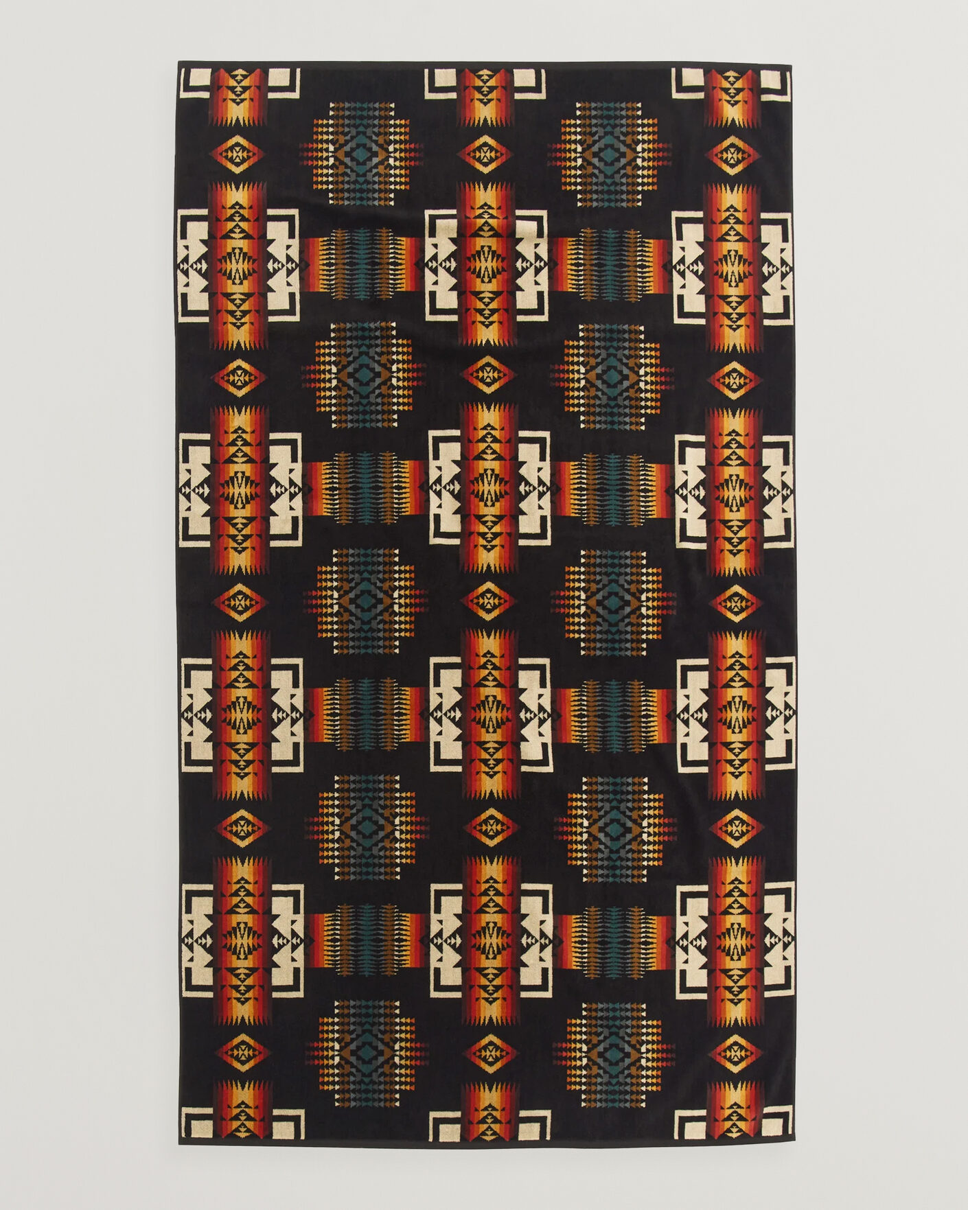 Uomini | Tessuti | Pendleton | Oversized Jacquard Spa Towel Black
