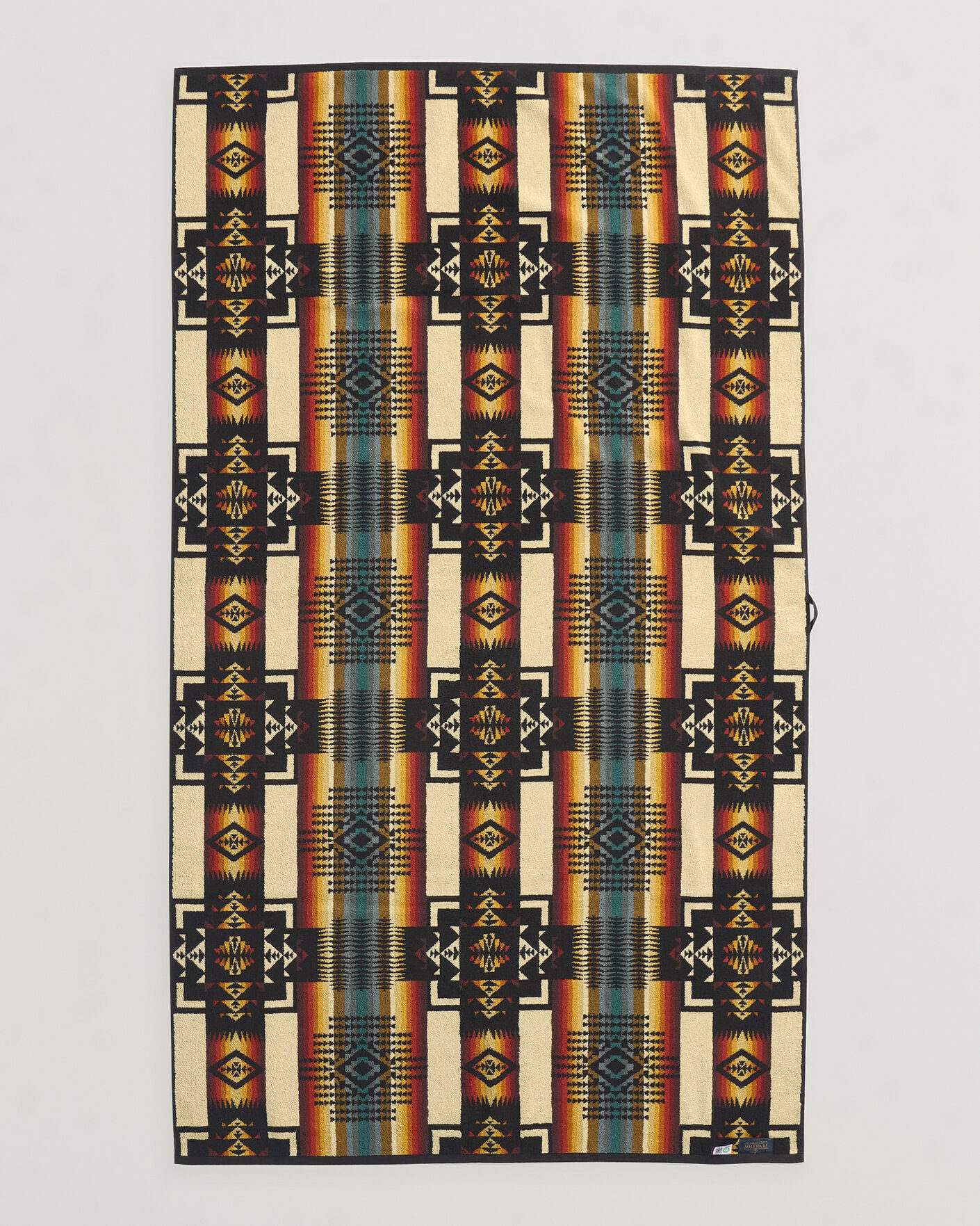 Uomini | Tessuti | Pendleton | Oversized Jacquard Spa Towel Black