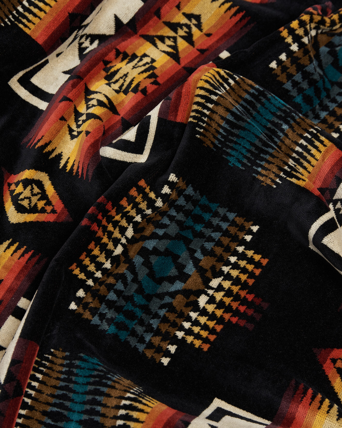 Uomini | Tessuti | Pendleton | Oversized Jacquard Spa Towel Black