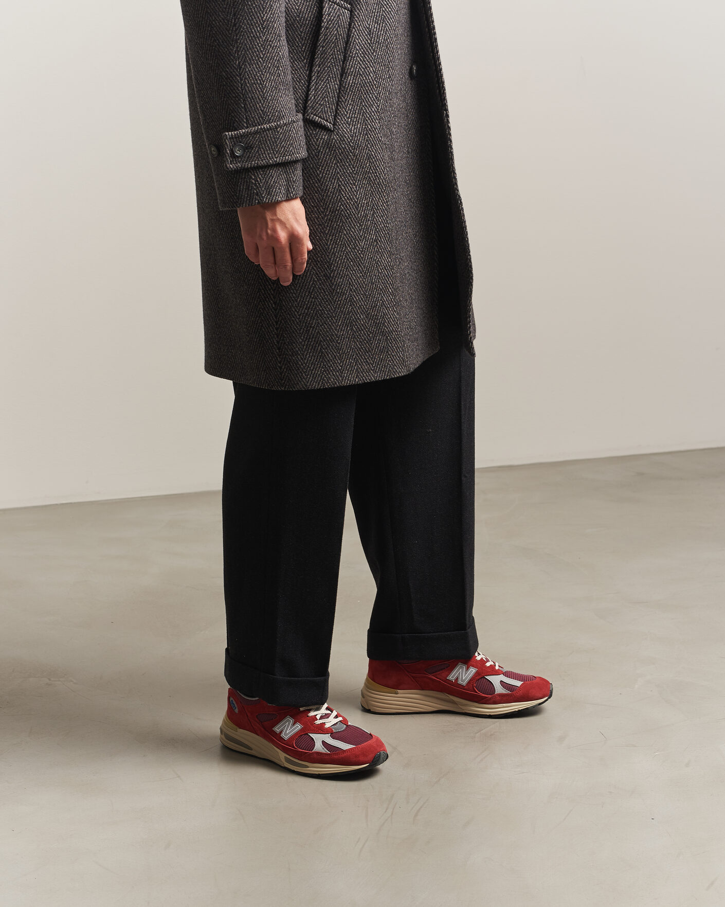 Uomini | Sneakers | New Balance Made In US & UK | New Balance Made in Made in UK 991v2 Vintage Sports Karanda Red