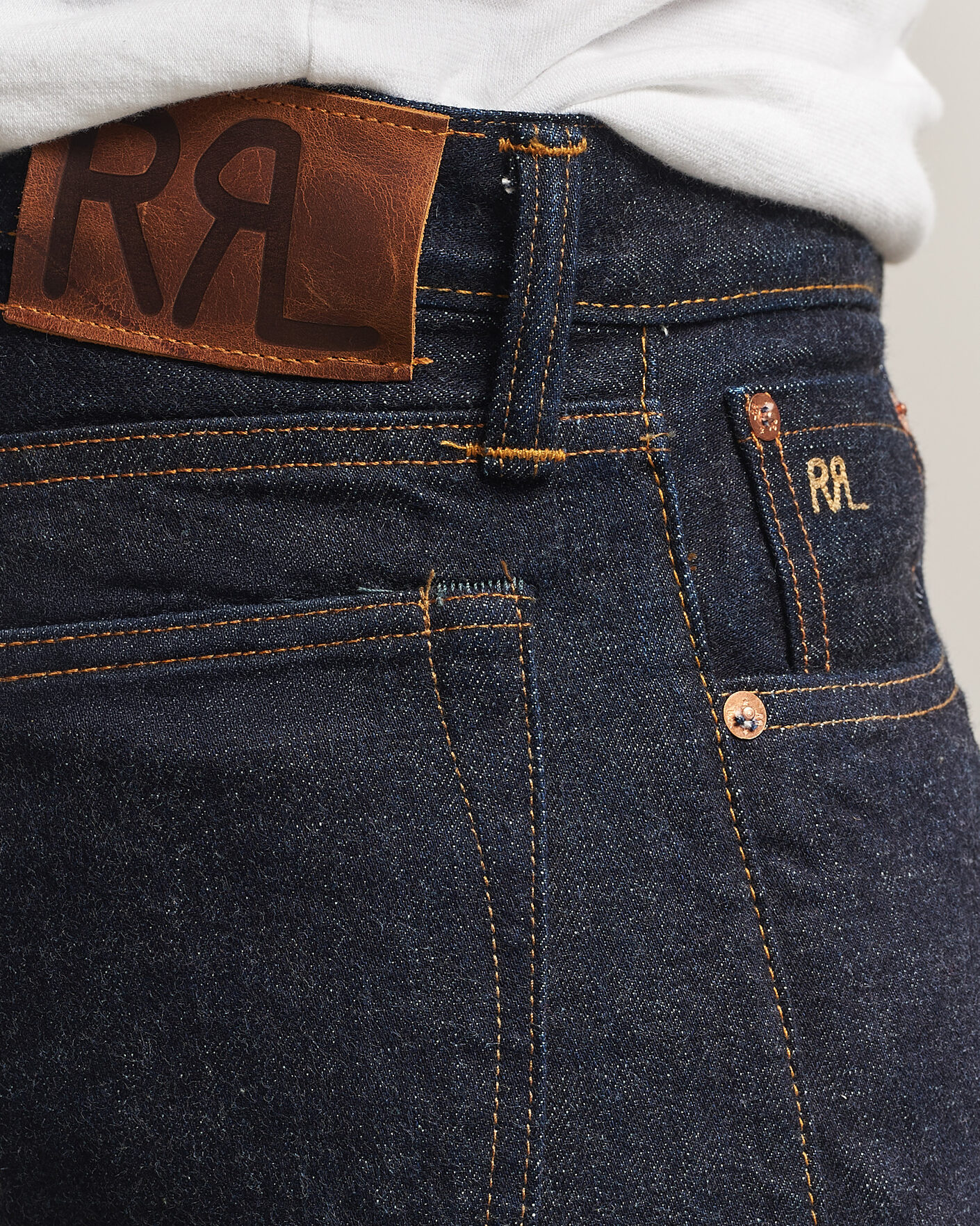 Uomini | Jeans | RRL | Slim Fit Selvedge Jeans East/West Rinse