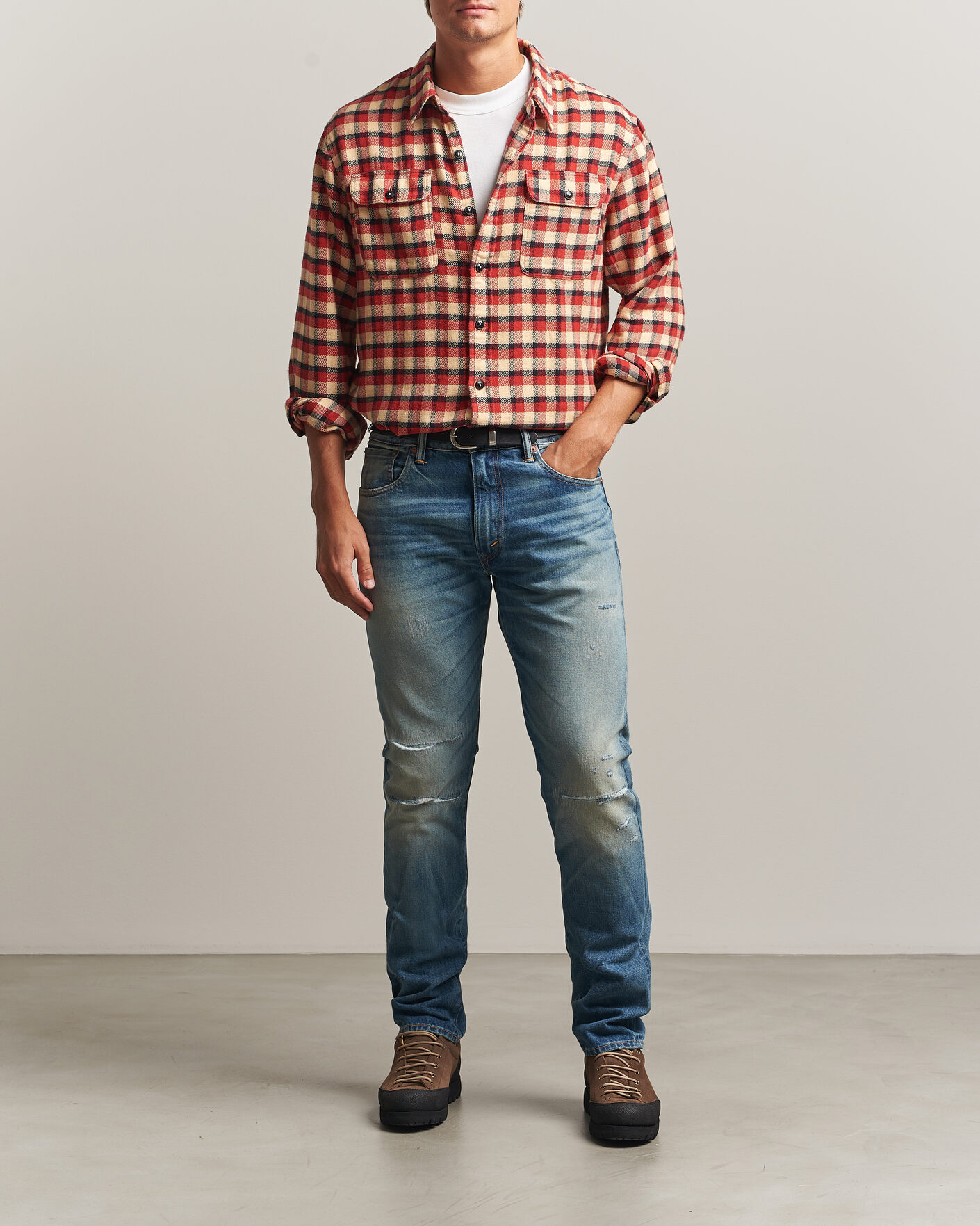 Uomini | Jeans | RRL | Slim Fit Selvedge Jeans Clearford Wash
