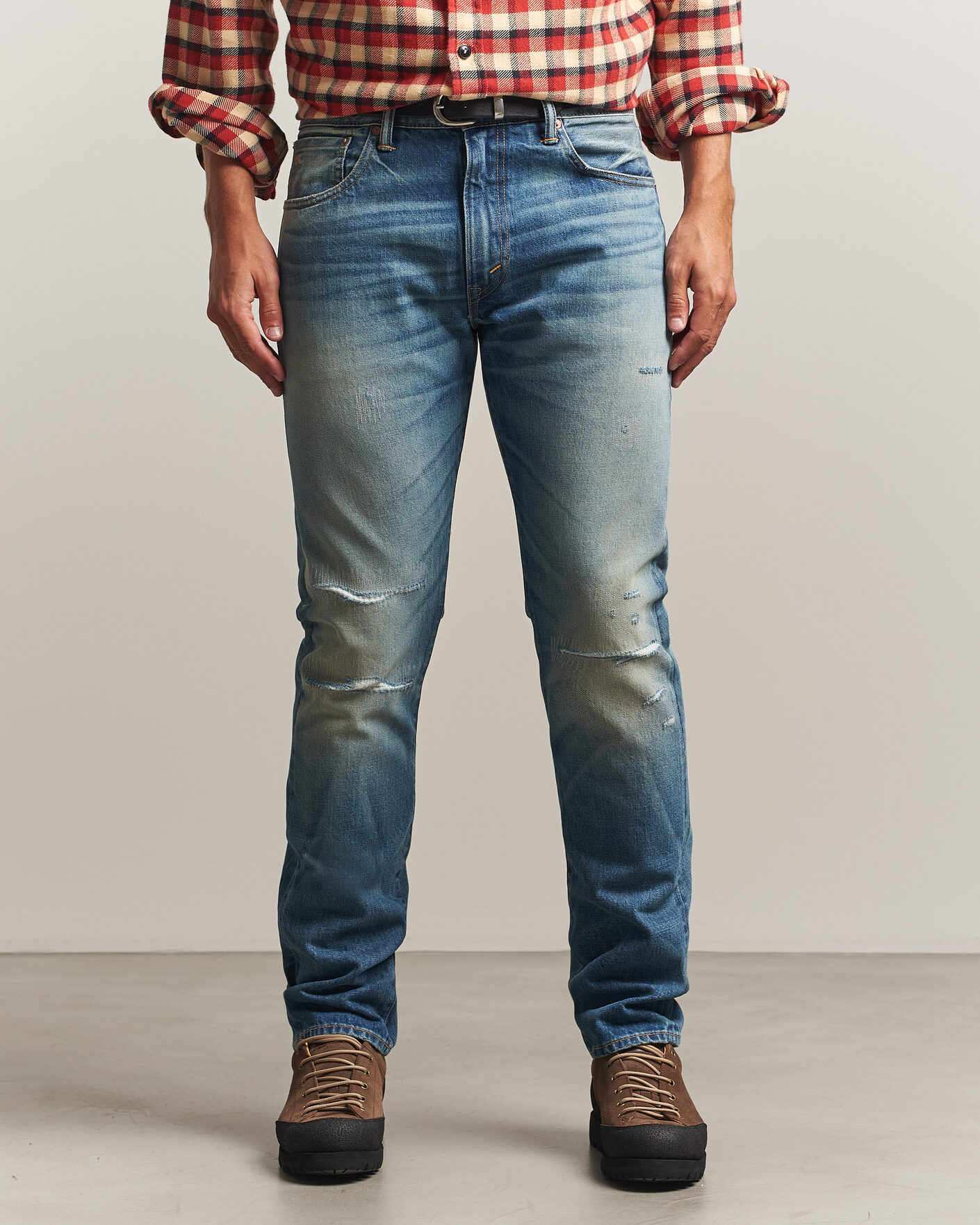 Uomini | Jeans | RRL | Slim Fit Selvedge Jeans Clearford Wash