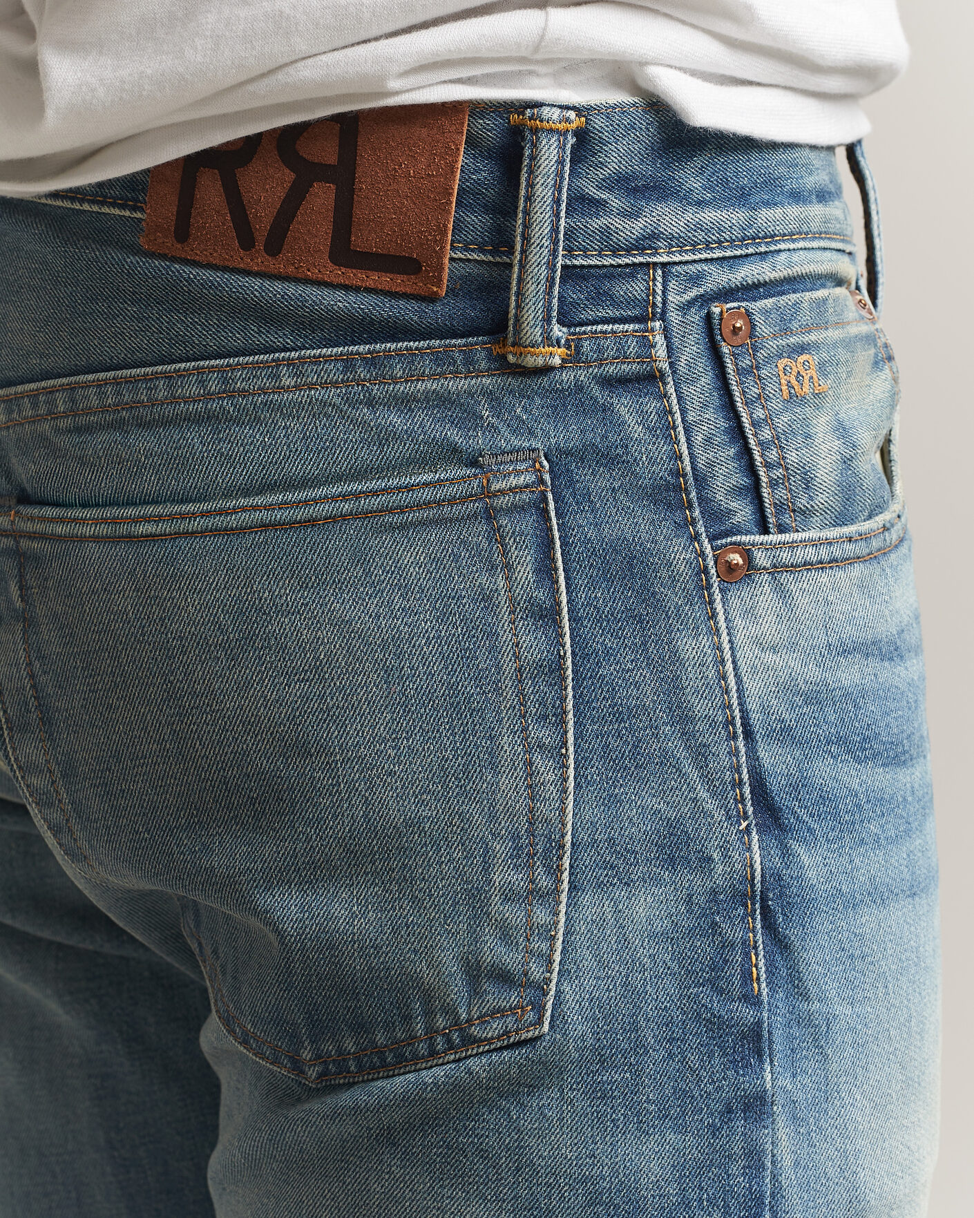 Uomini | Jeans | RRL | Slim Fit Selvedge Jeans Clearford Wash