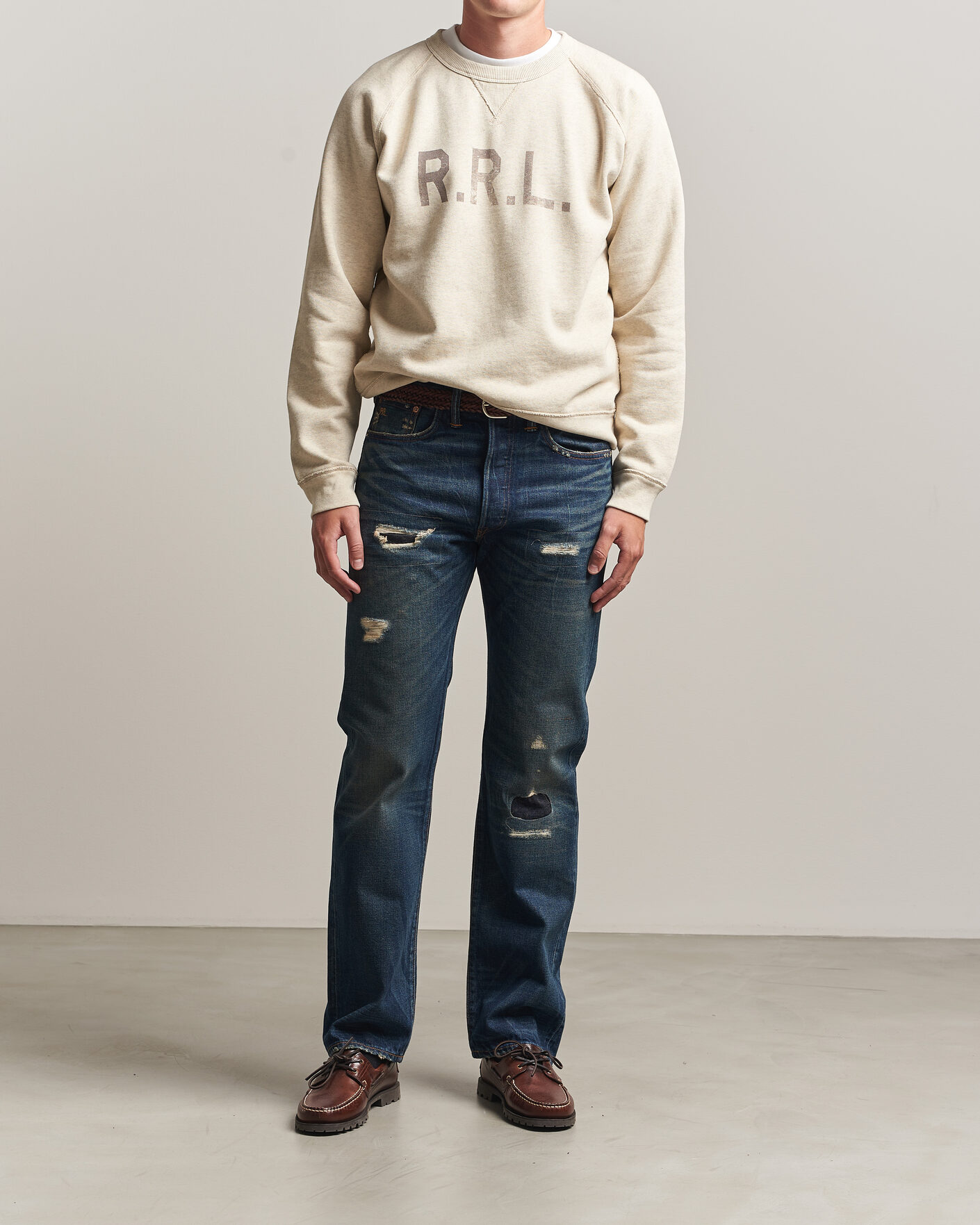 Uomini | Jeans | RRL | Straight Leg Selvedge Jeans Hawley Wash