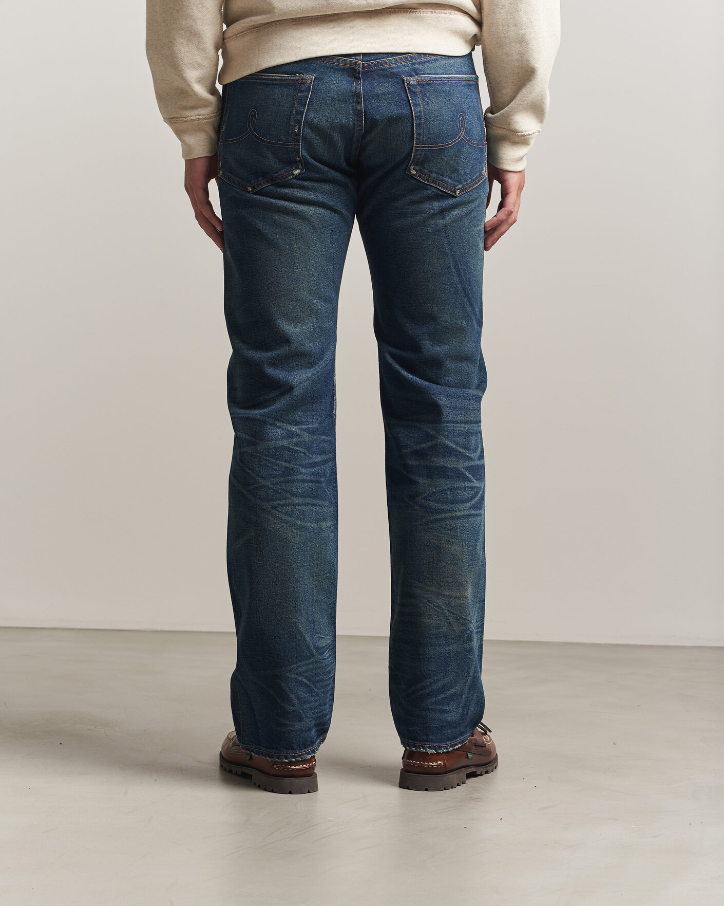 Uomini | Jeans | RRL | Straight Leg Selvedge Jeans Hawley Wash