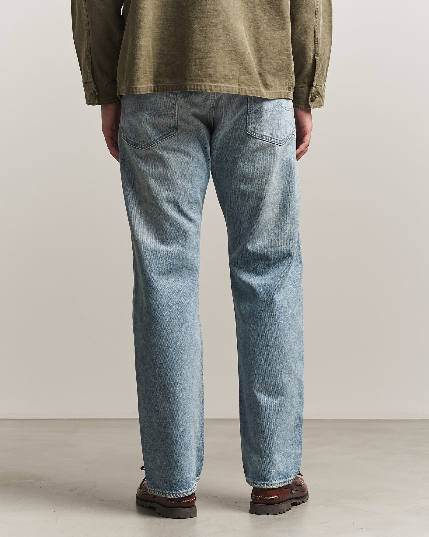 Uomini | Jeans | RRL | Vintage Fit Distressed Jeans Bridgeview Wash