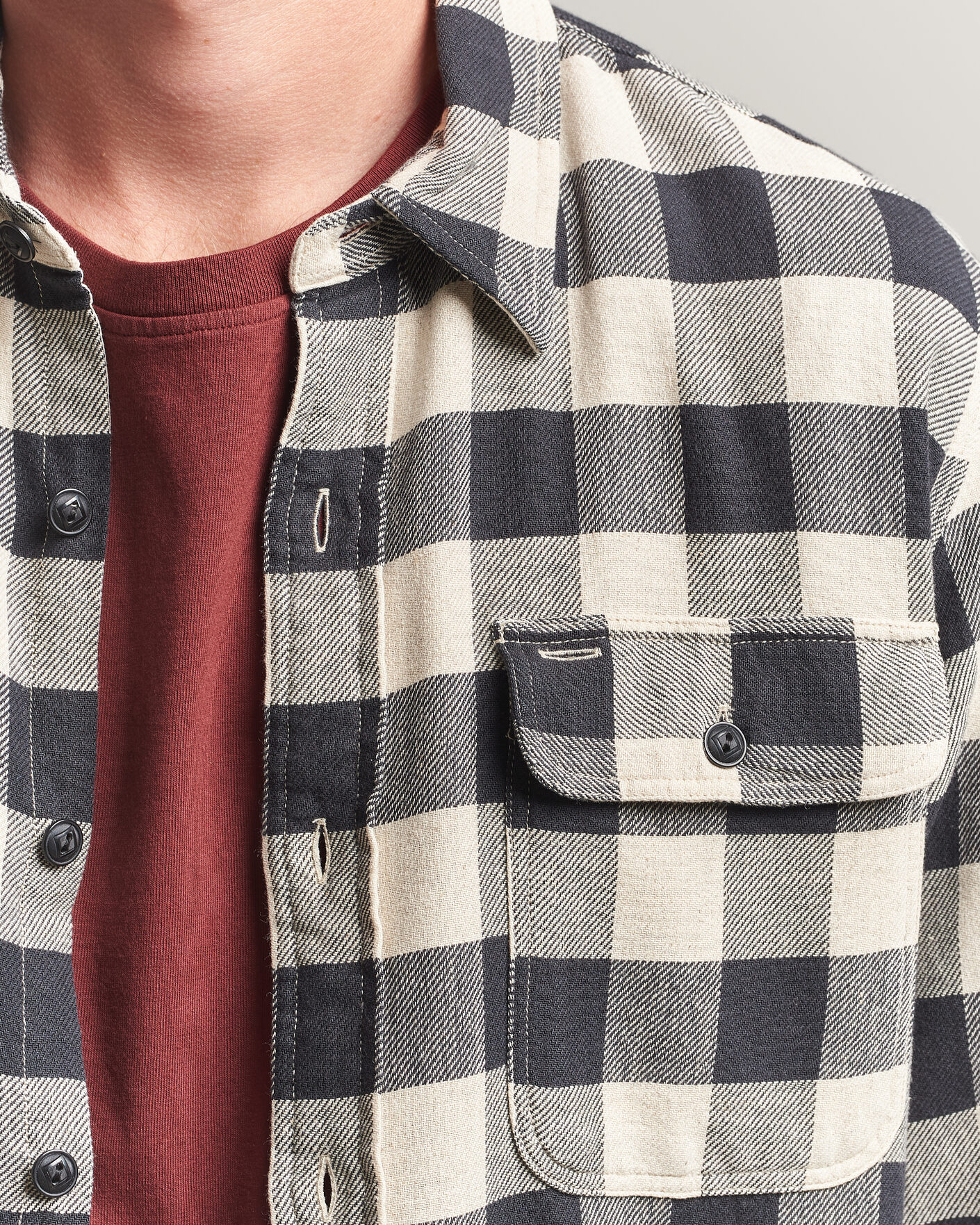 Uomini | Camicie | RRL | Matlock Plaid Shirt Black/Cream