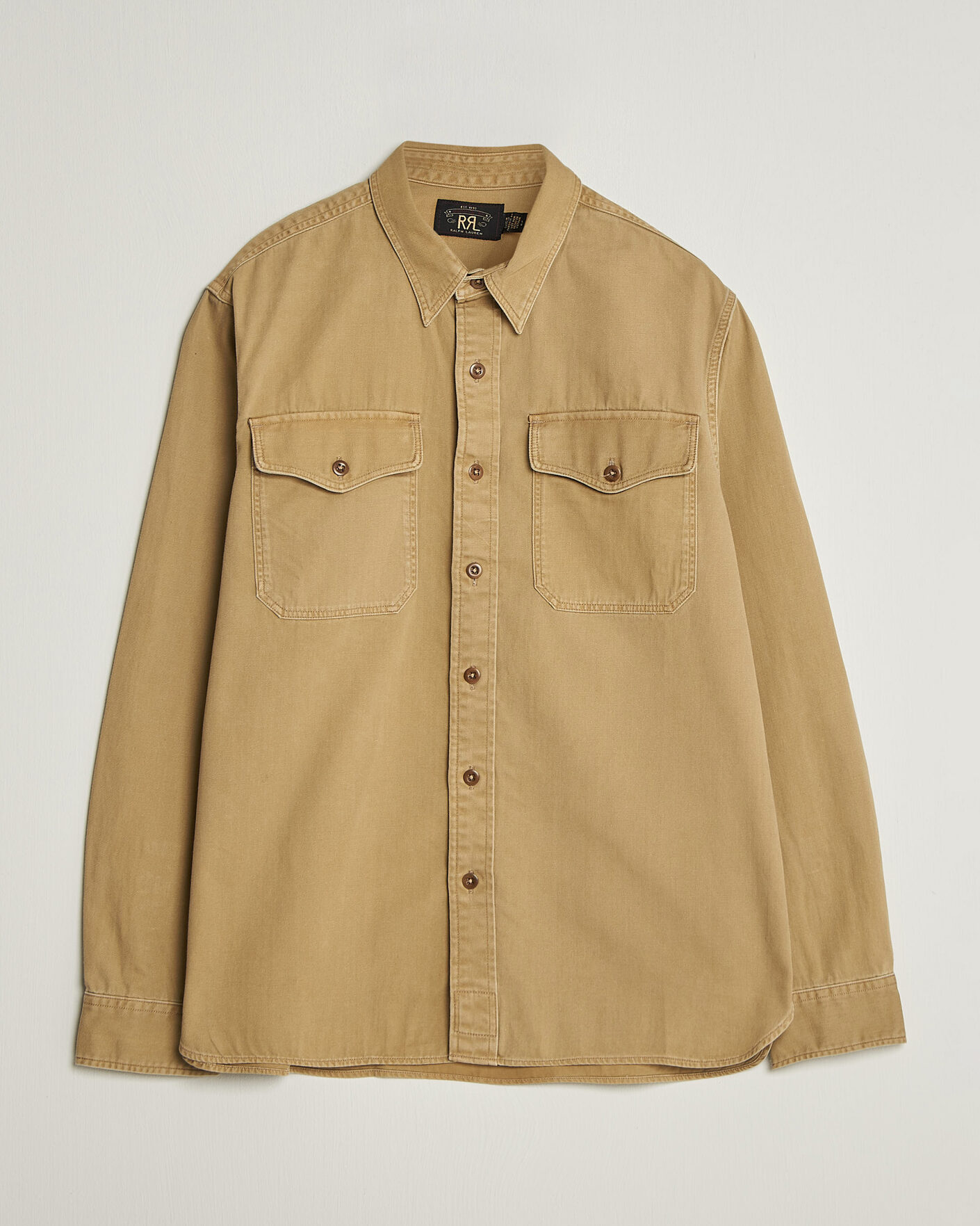 Uomini | Camicie | RRL | Officers Shirt Faded Tan