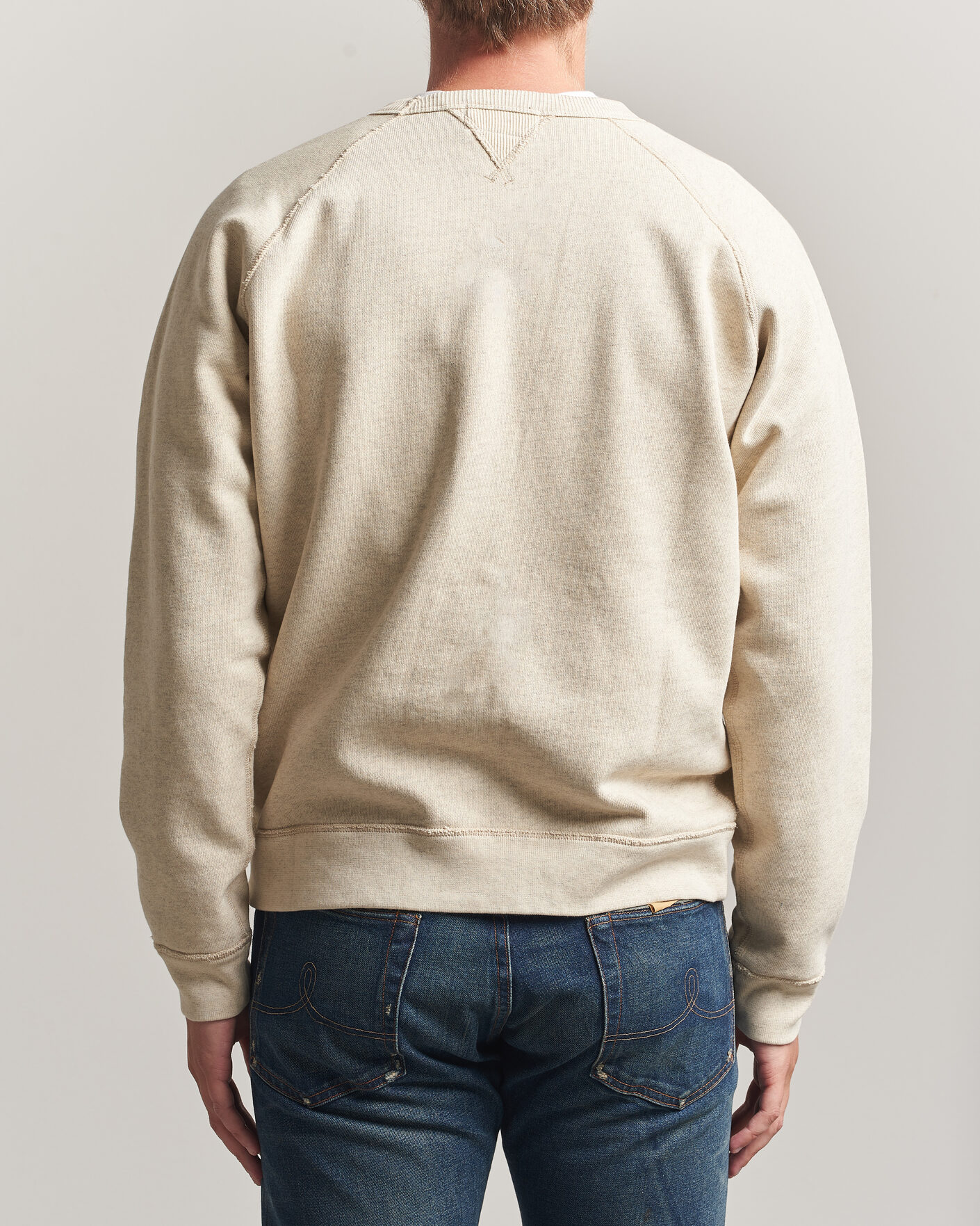 Uomini | Maglieria | RRL | Raglan Sleeve Sweatshirt Oatmeal Heather