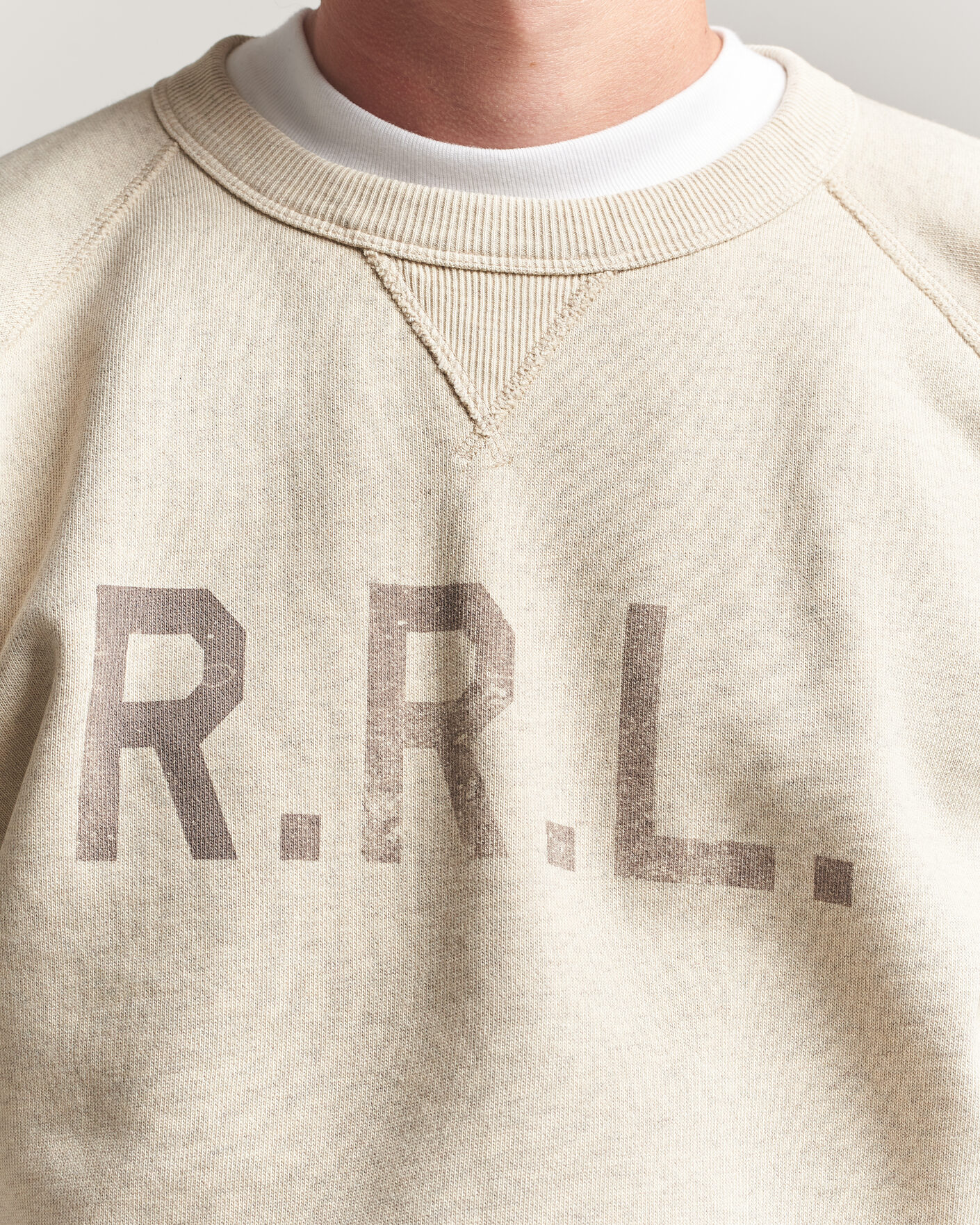 Uomini | Maglieria | RRL | Raglan Sleeve Sweatshirt Oatmeal Heather