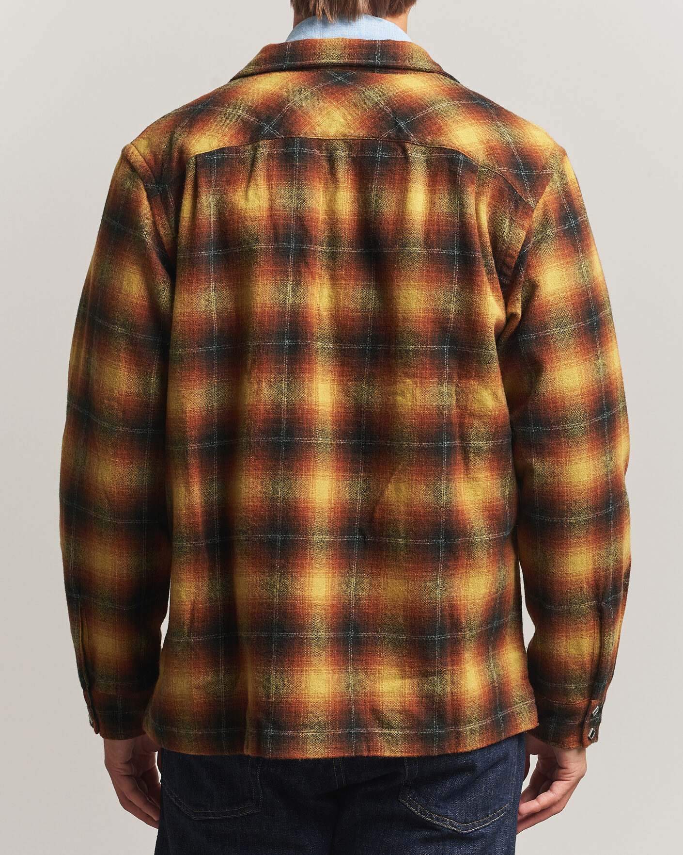 Uomini | Camicie | RRL | Jesse Plaid Camp Shirt Orange/Yellow