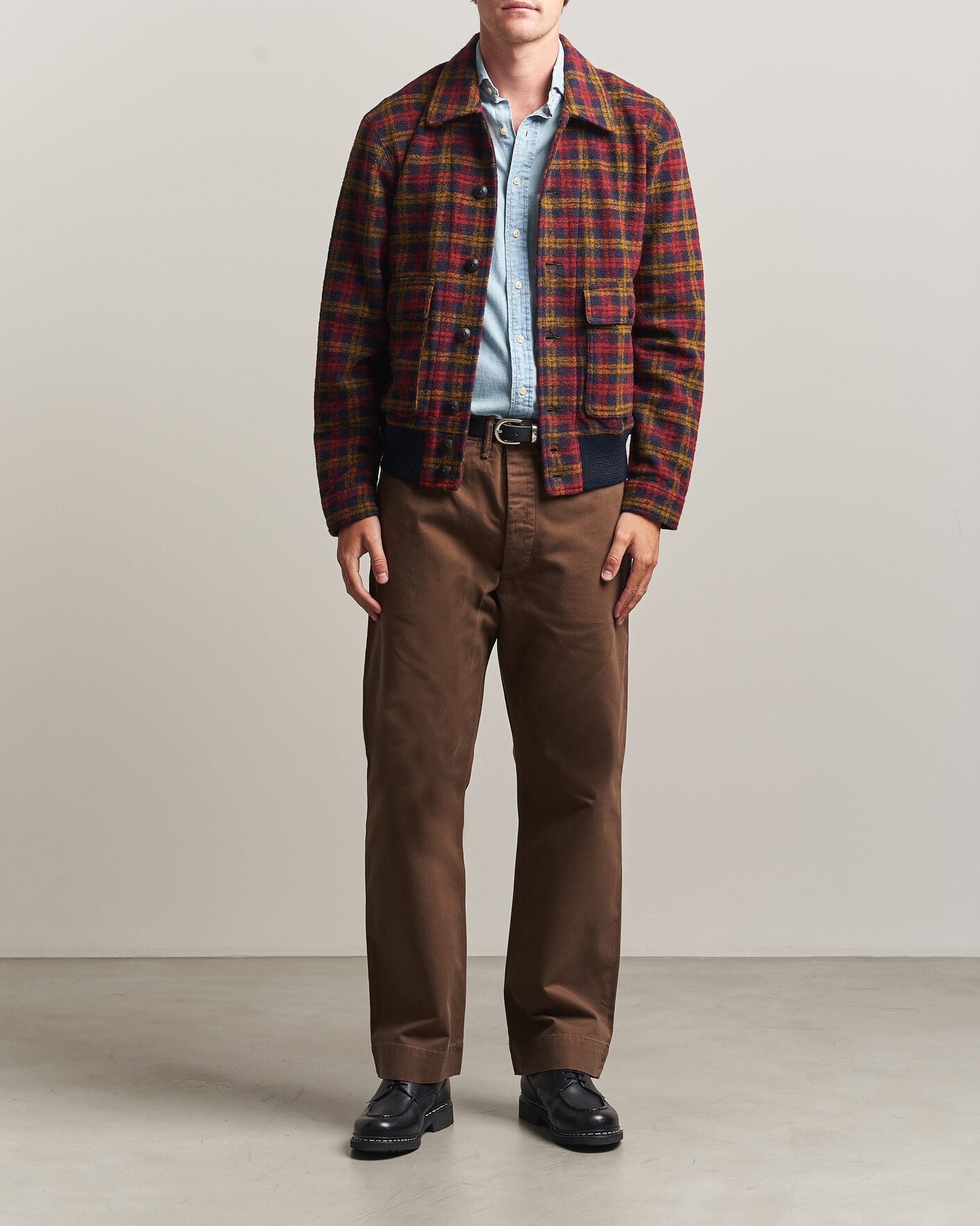 Uomini | Giacche | RRL | Knit Bomber Jacket Red Multi