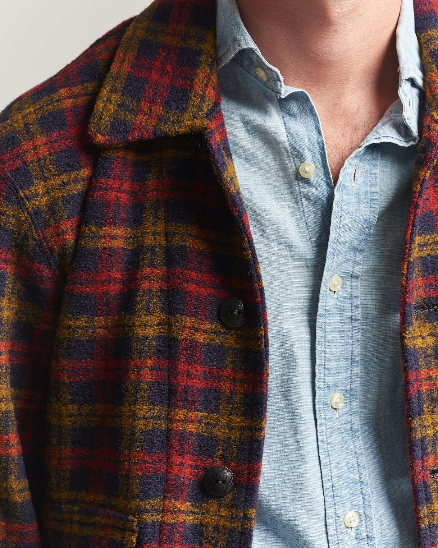 Uomini | Giacche | RRL | Knit Bomber Jacket Red Multi