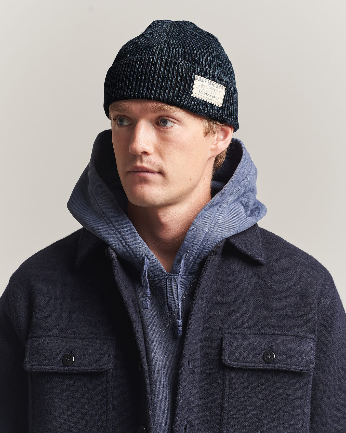 Uomini | Berretti | RRL | Watch Cap Midnight Blue