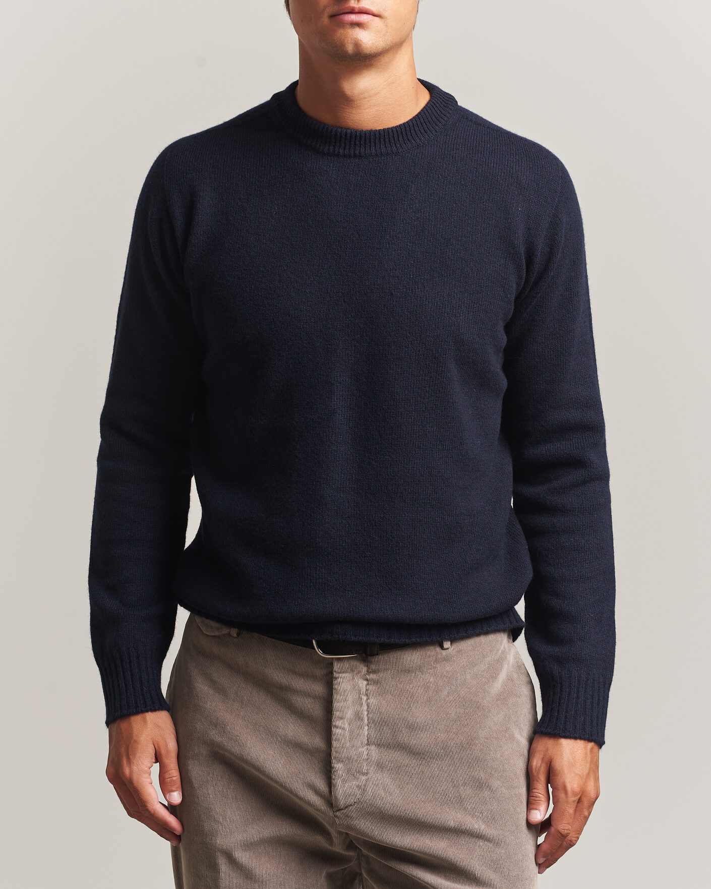 Uomini | Maglieria | Altea | Wool/Cashmere Crew Neck Pullover Navy