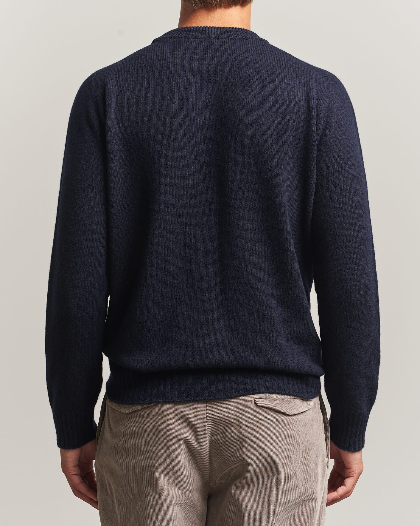 Uomini | Maglieria | Altea | Wool/Cashmere Crew Neck Pullover Navy