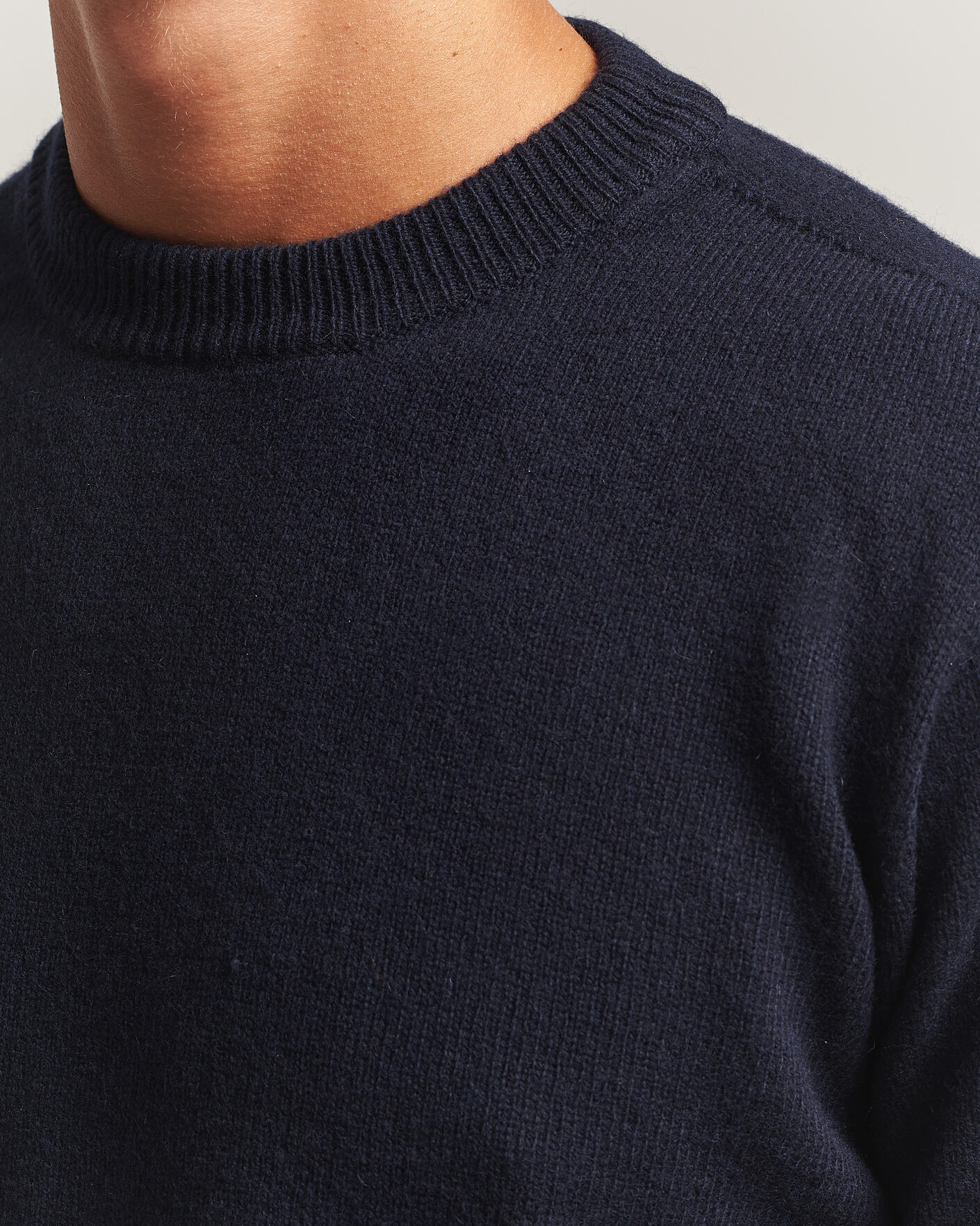 Uomini | Maglieria | Altea | Wool/Cashmere Crew Neck Pullover Navy