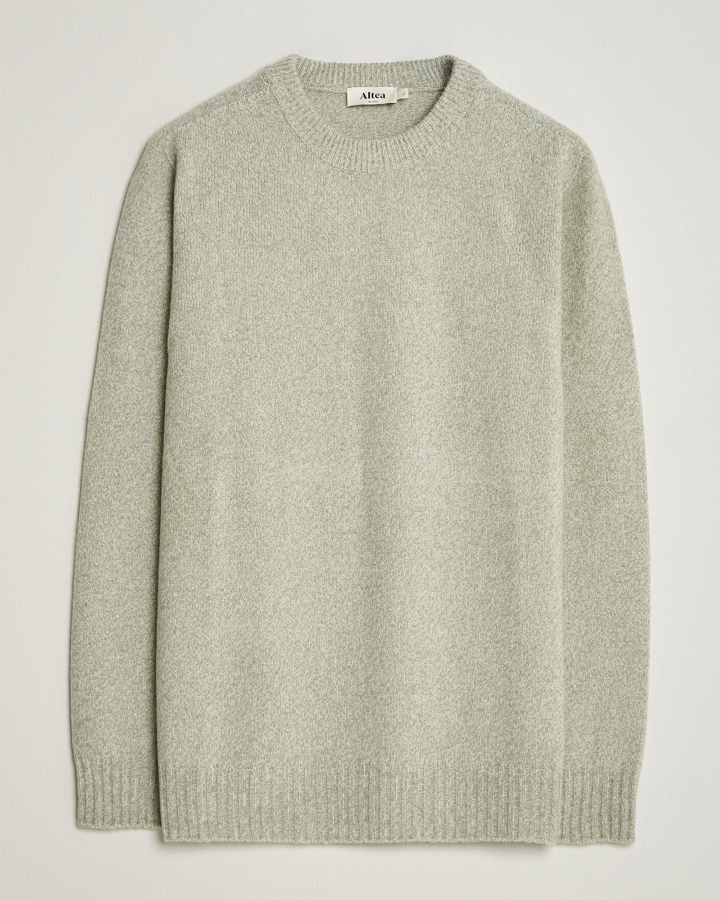 Uomini | Maglieria | Altea | Wool/Cashmere Crew Neck Pullover Mint Green