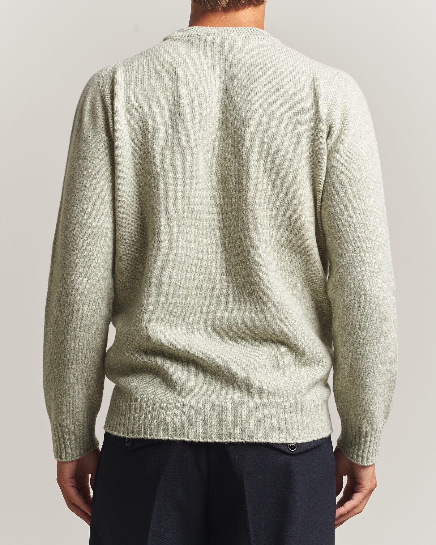 Uomini | Maglieria | Altea | Wool/Cashmere Crew Neck Pullover Mint Green