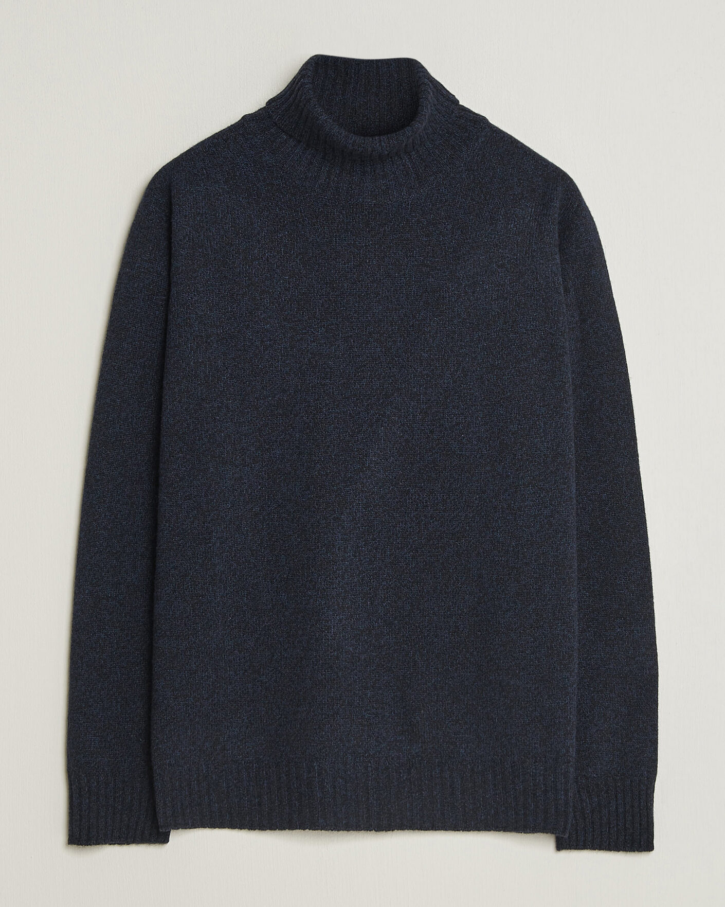 Uomini | Maglieria | Altea | Wool/Cashmere Rollneck Navy Melange
