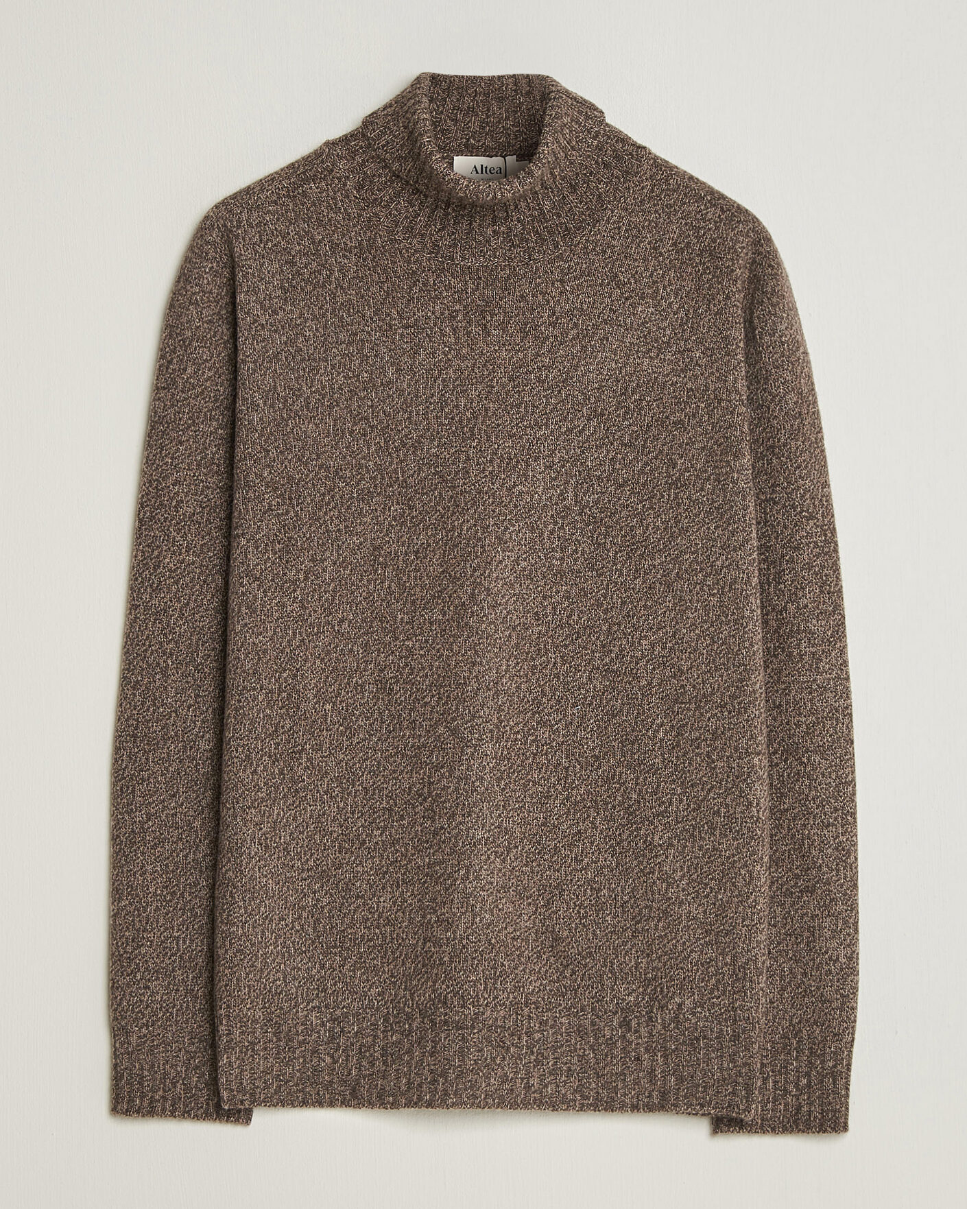 Uomini | Maglieria | Altea | Wool/Cashmere Rollneck Brown Melange
