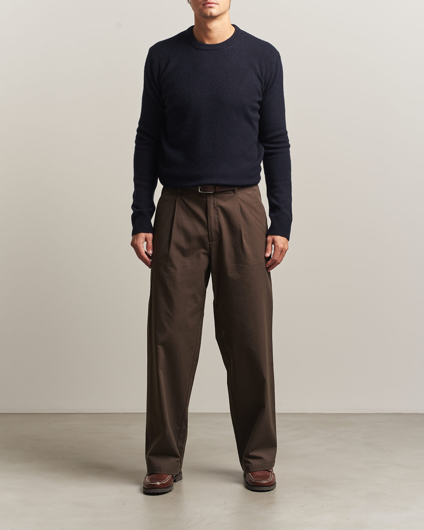 Uomini | Maglieria | Altea | Cloud Cashmere Blend Sweater Navy