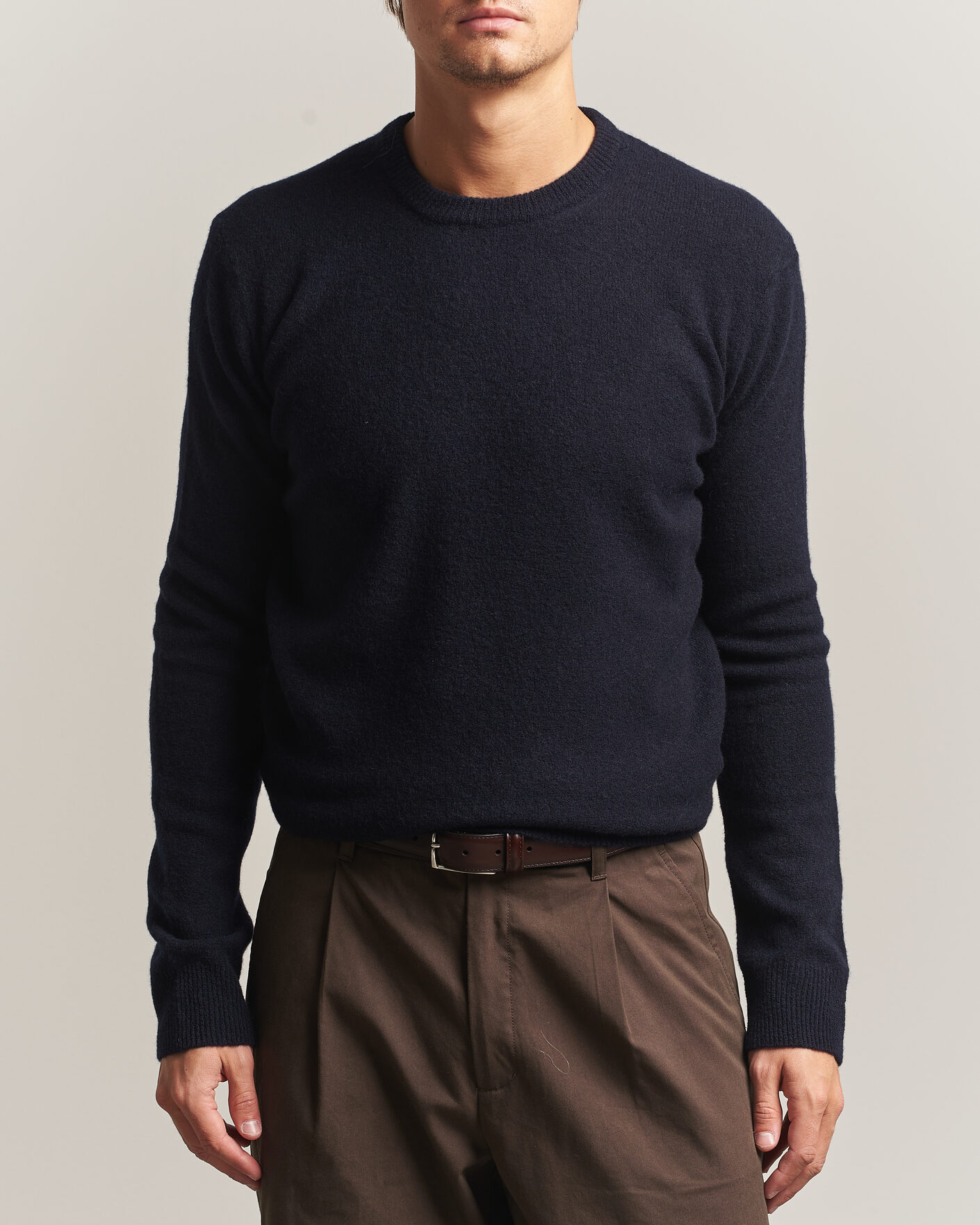 Uomini | Maglieria | Altea | Cloud Cashmere Blend Sweater Navy