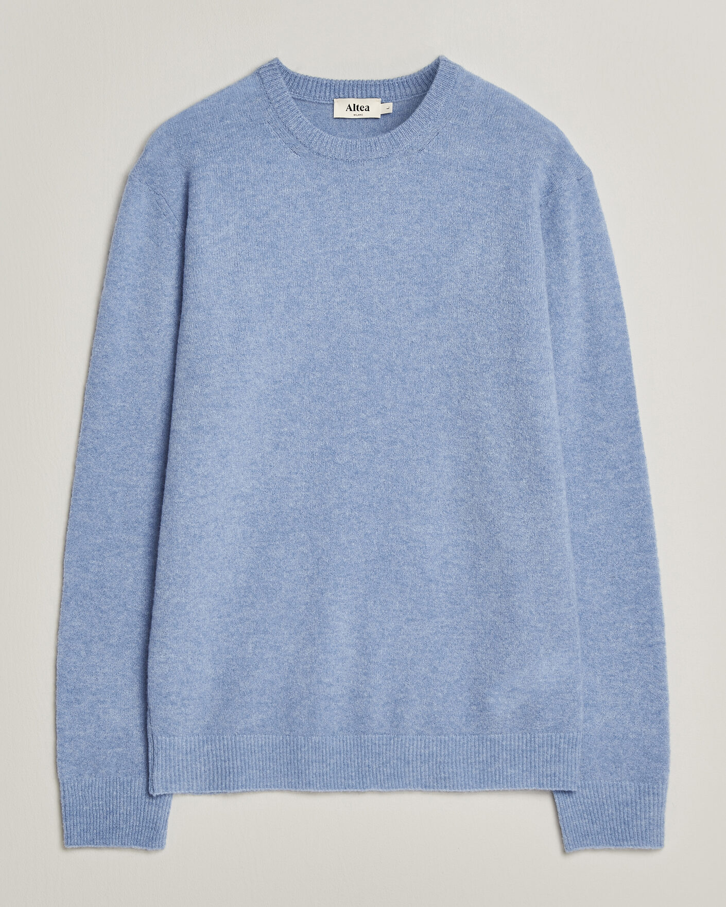 Uomini | Maglieria | Altea | Cloud Cashmere Blend Sweater Sky Blue