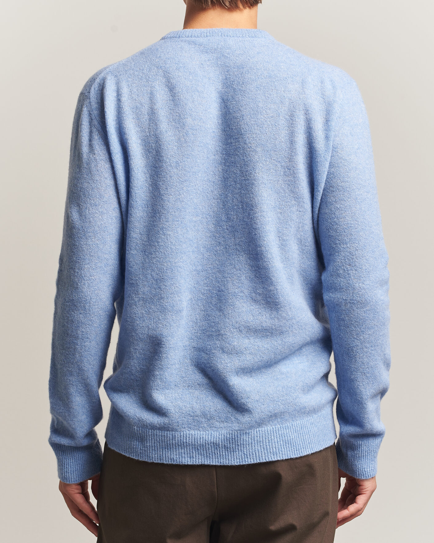 Uomini | Maglieria | Altea | Cloud Cashmere Blend Sweater Sky Blue