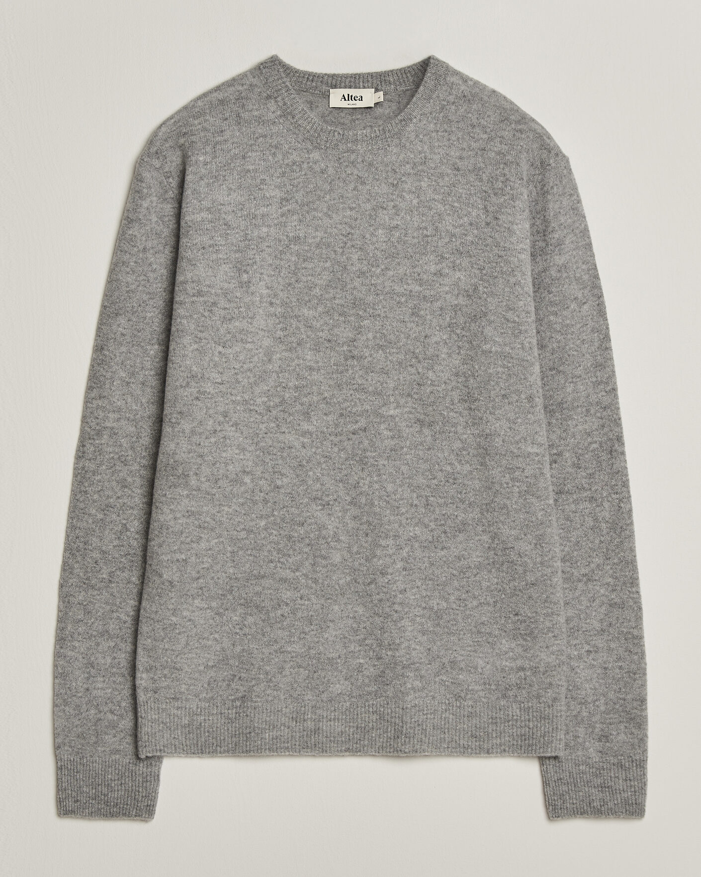 Uomini | Maglieria | Altea | Cloud Cashmere Blend Sweater Grey Melange