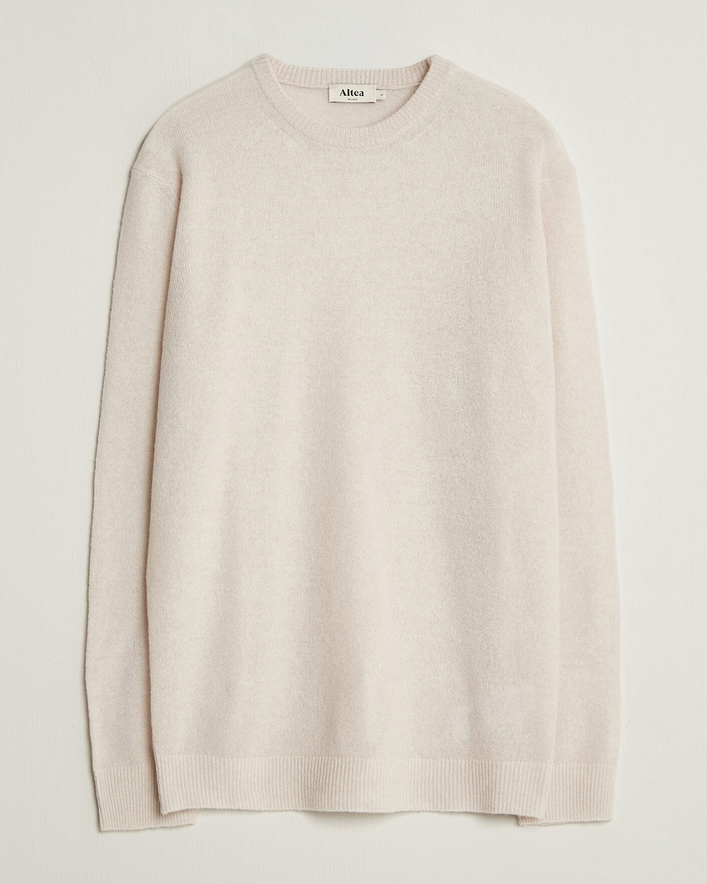Uomini | Maglieria | Altea | Cloud Cashmere Blend Sweater Latte