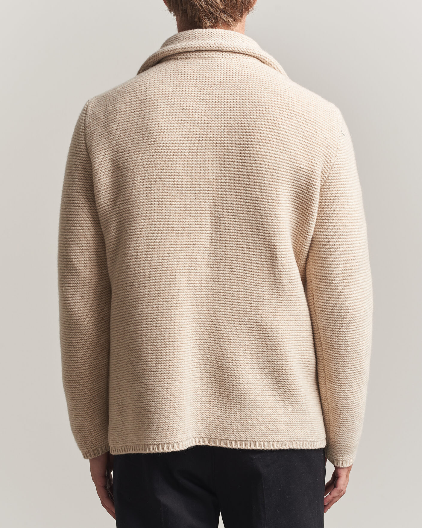 Uomini | Maglieria | Altea | Wool Cardigan Jacket Beige