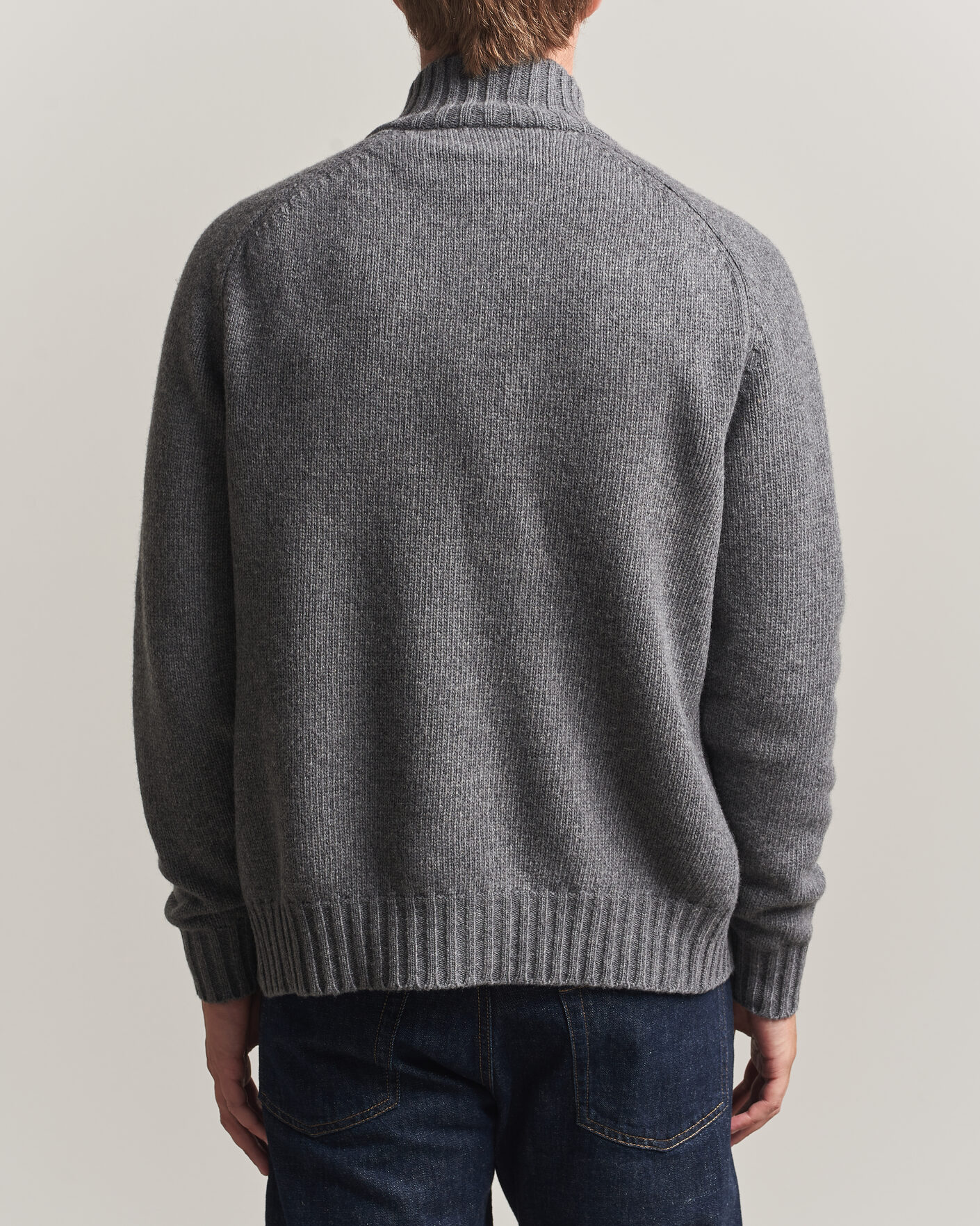 Uomini | Maglieria | Altea | Raglan Sleeve Buttoned Cardigan Grey Melange