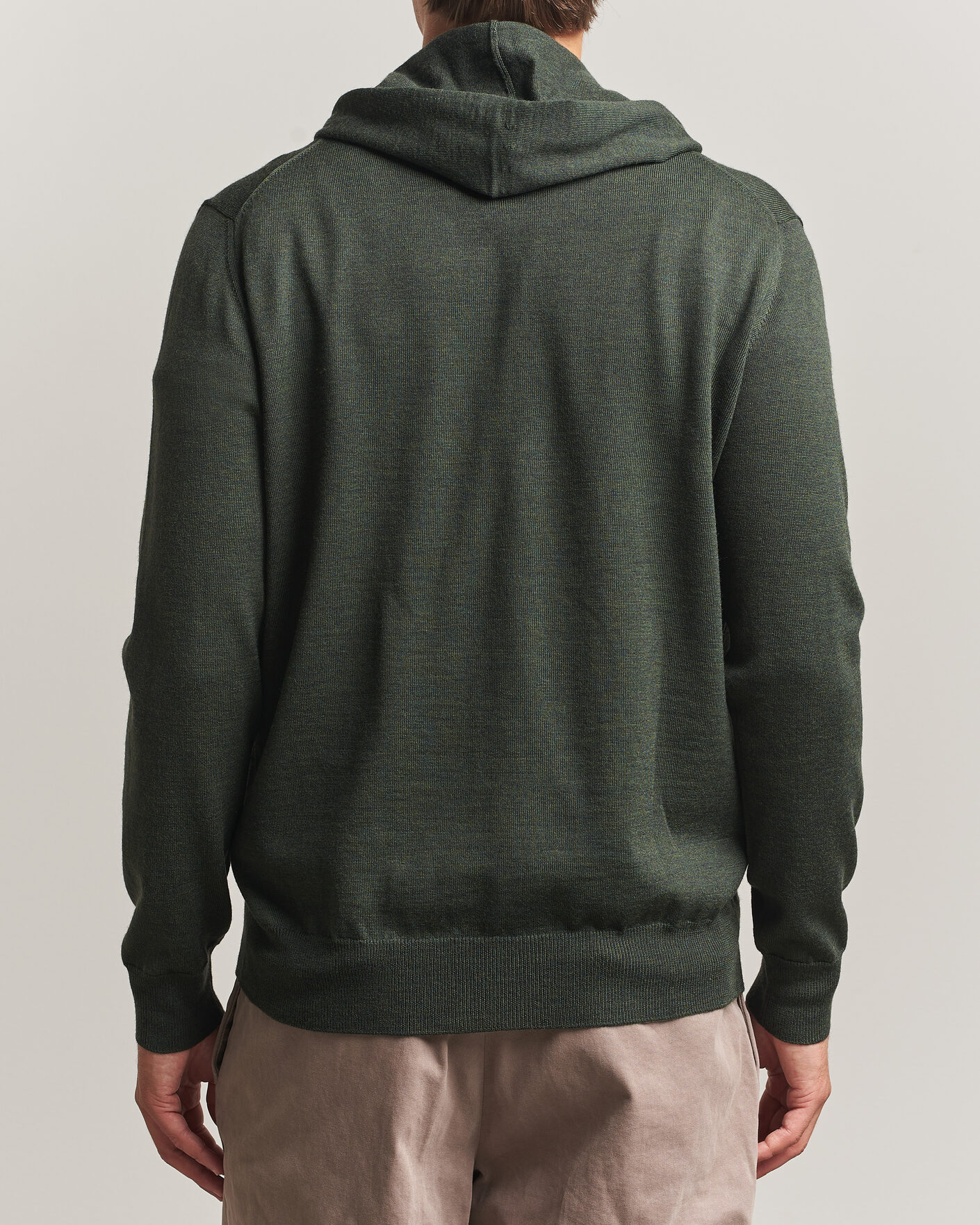 Uomini | Maglieria | Altea | Merino Wool Cardigan Dark Military