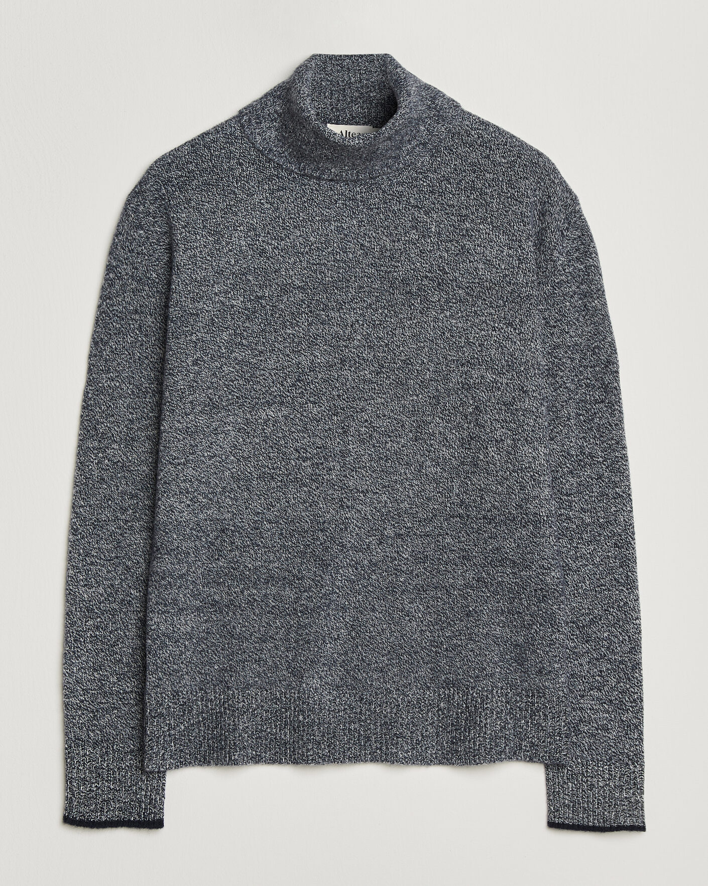 Uomini | Maglieria | Altea | Cloud Cashmere Blend Rollneck Navy Melange