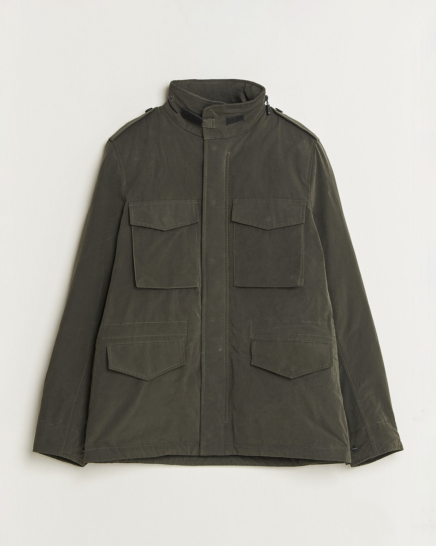 Uomini | Giacche | Aspesi | Lined Cotton Field Jacket Grey