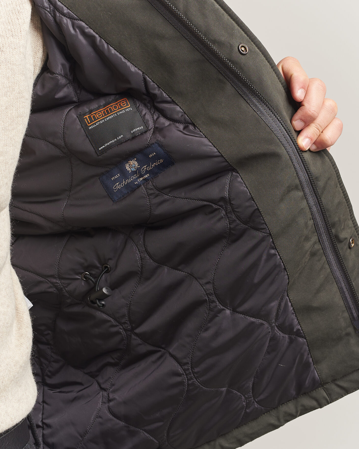 Uomini | Giacche | Aspesi | Lined Cotton Field Jacket Grey