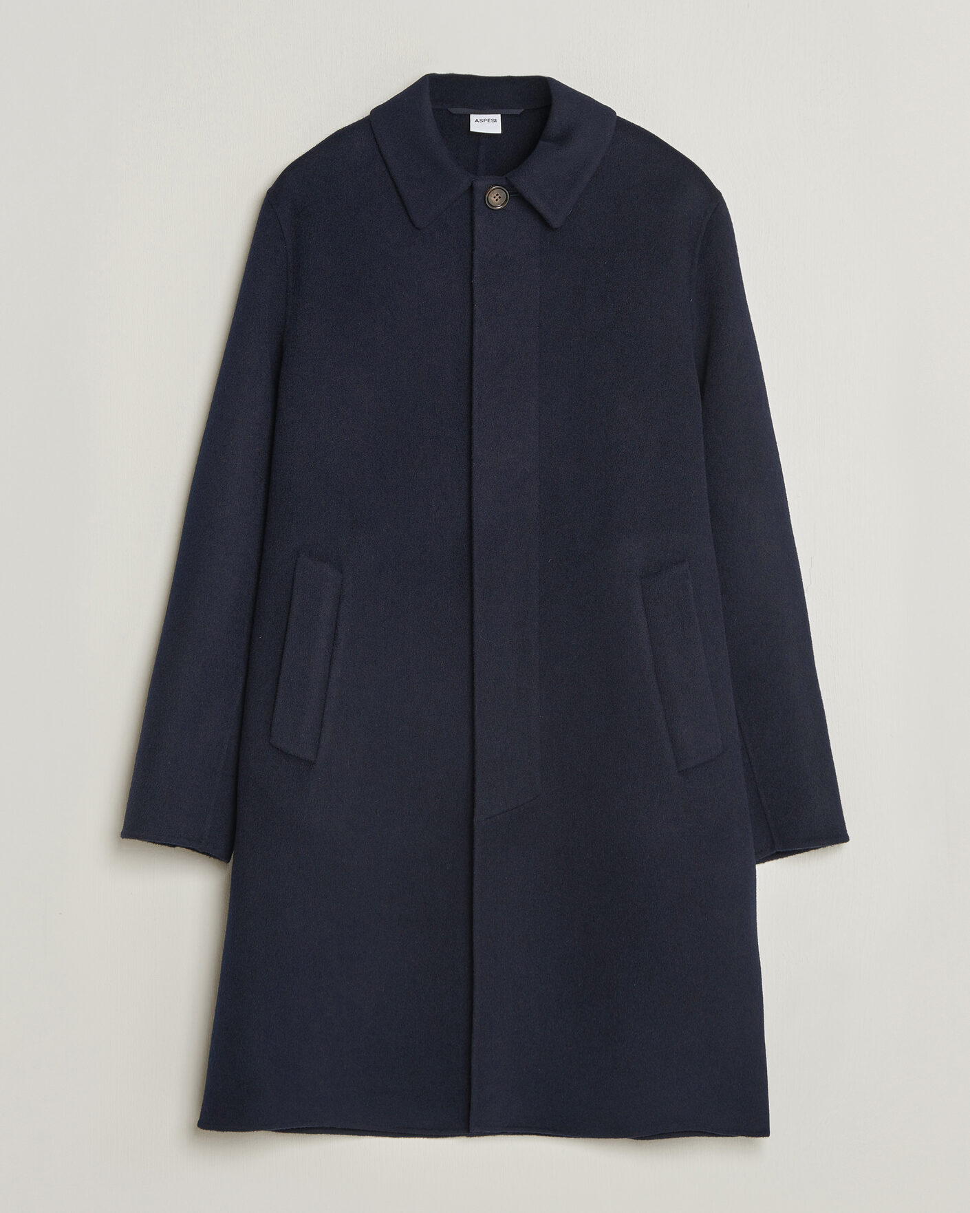 Uomini | Giacche | Aspesi | Double Wool Coat Navy
