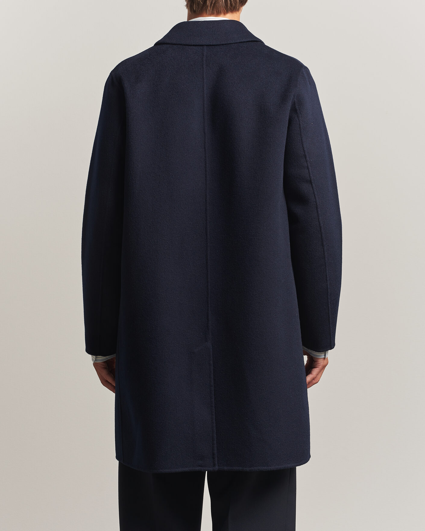 Uomini | Giacche | Aspesi | Double Wool Coat Navy
