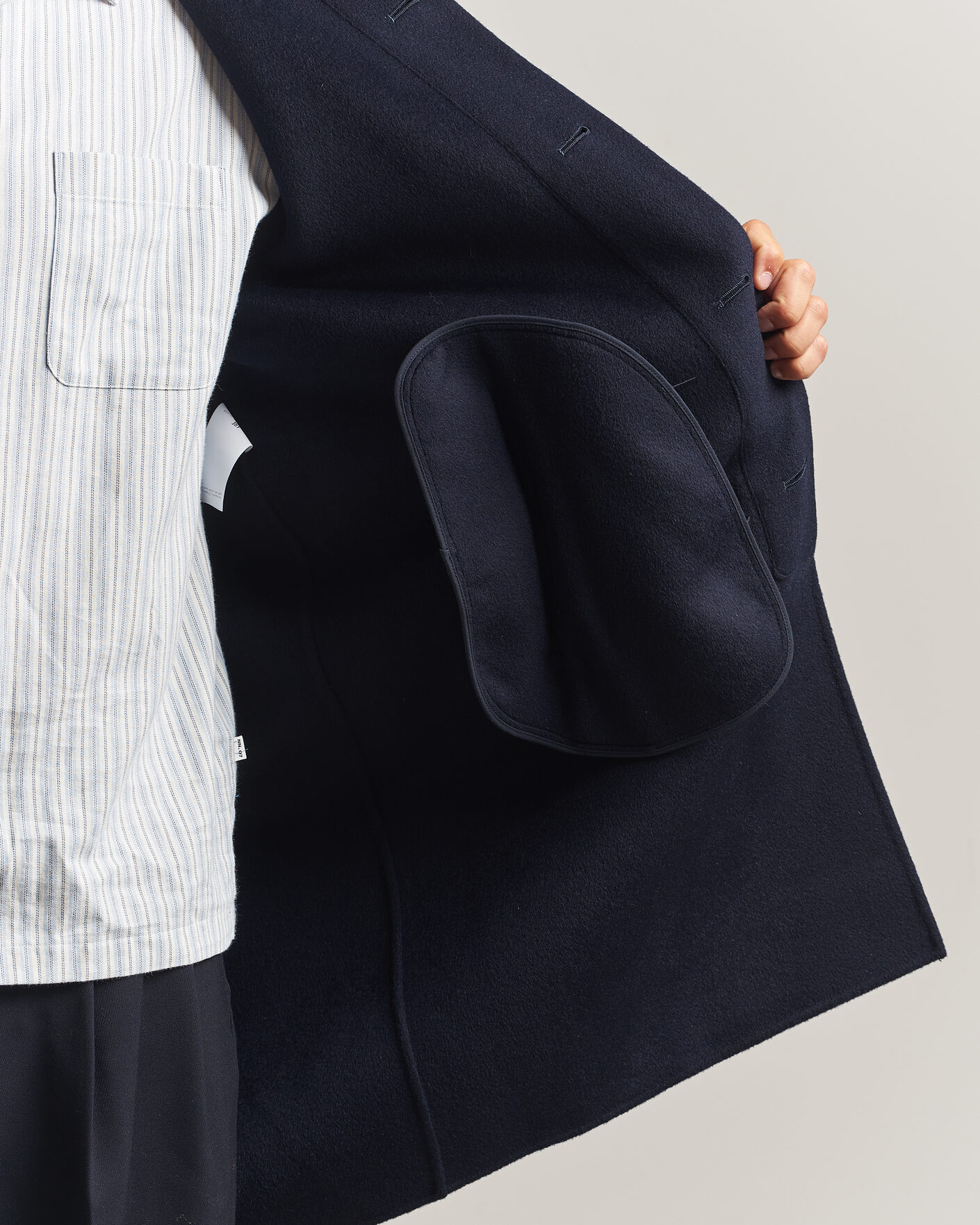Uomini | Giacche | Aspesi | Double Wool Coat Navy