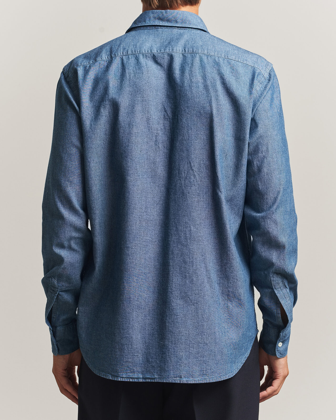 Uomini | Camicie | Aspesi | Chambray Shirt Blue Denim